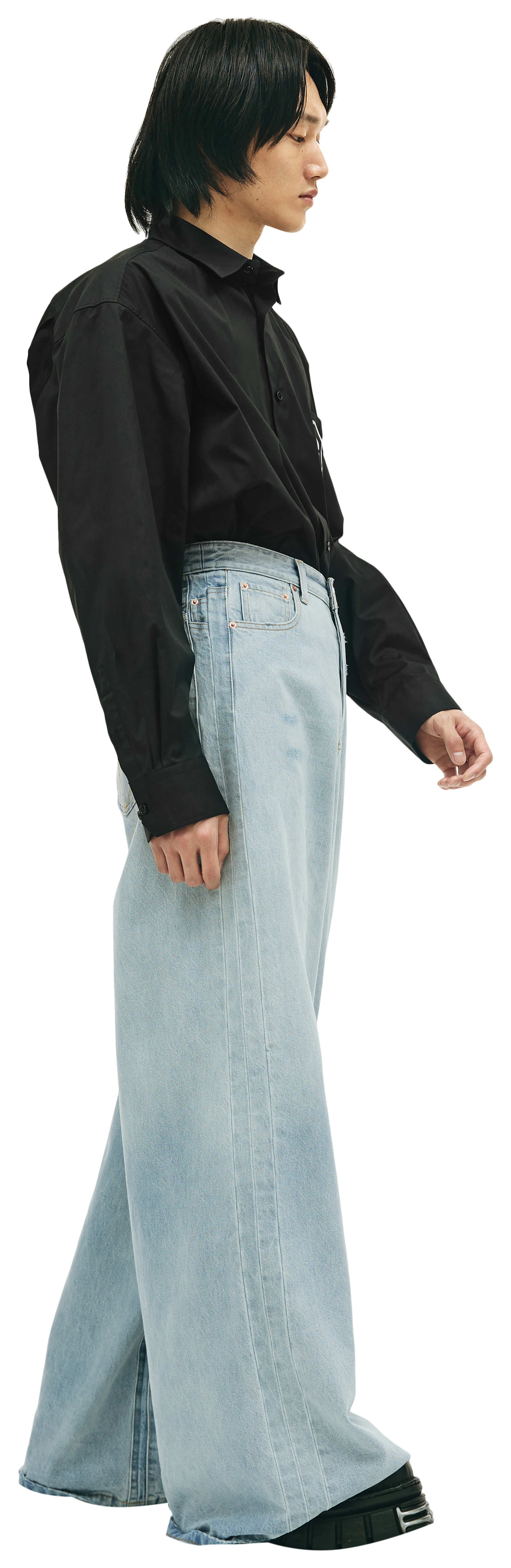 VETEMENTS Blue baggy jeans