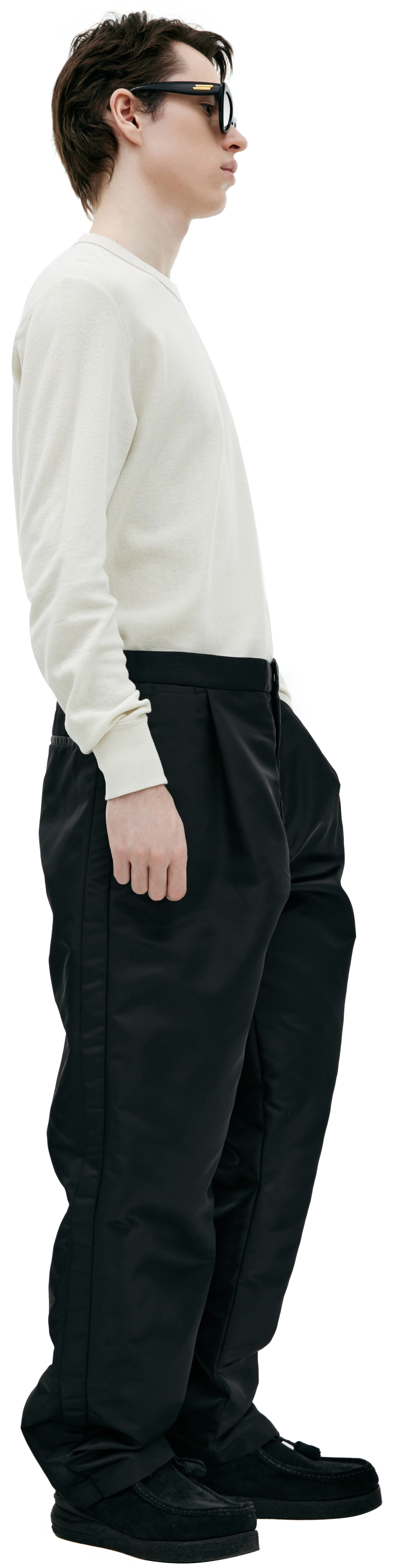 LOUIS GABRIEL NOUCHI Wide trousers with flaps