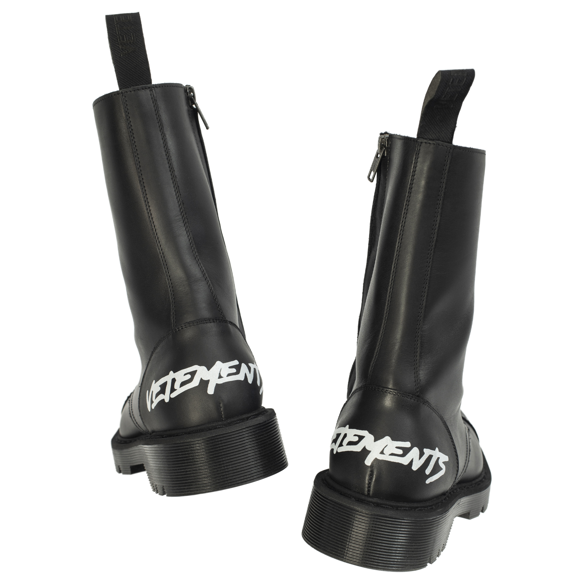 VETEMENTS Lace-up logo military boots