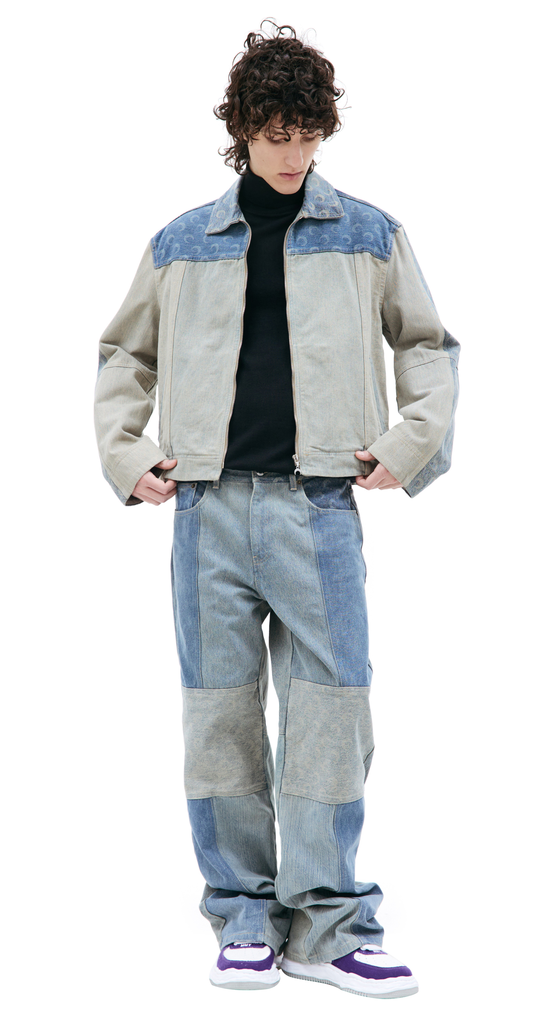 MARINE SERRE Fading denim jacket