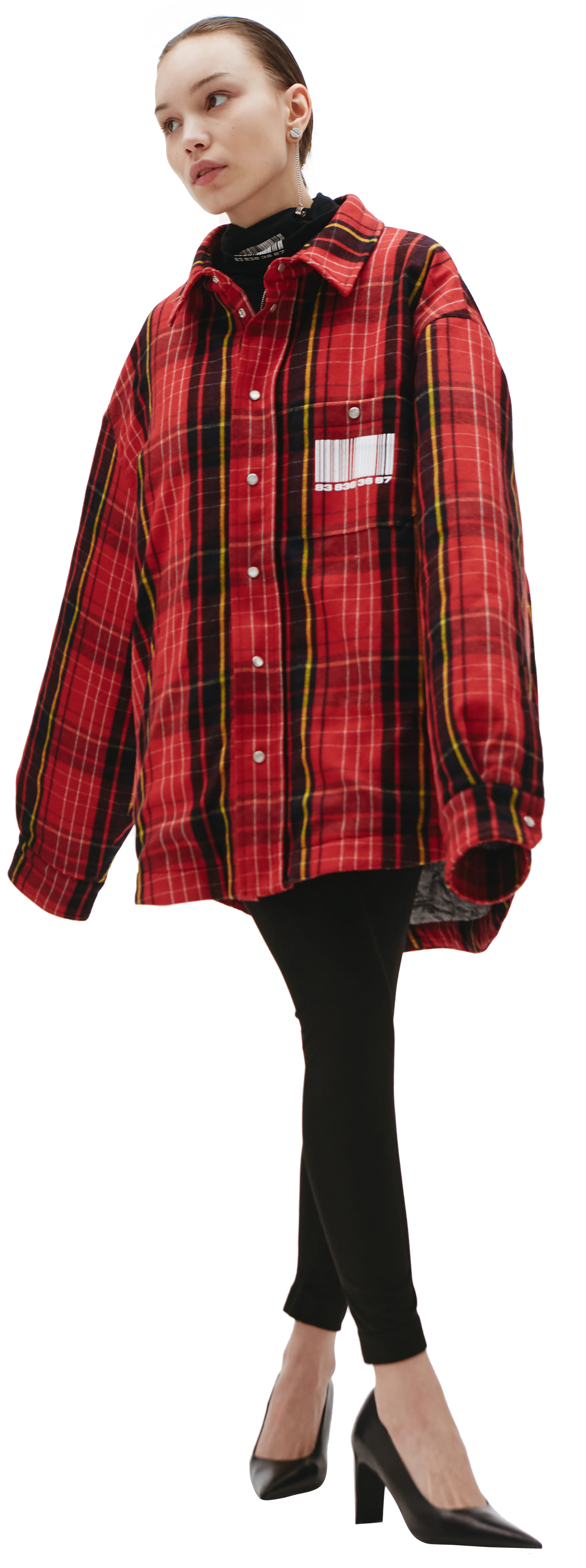 VTMNTS Lined check shirt