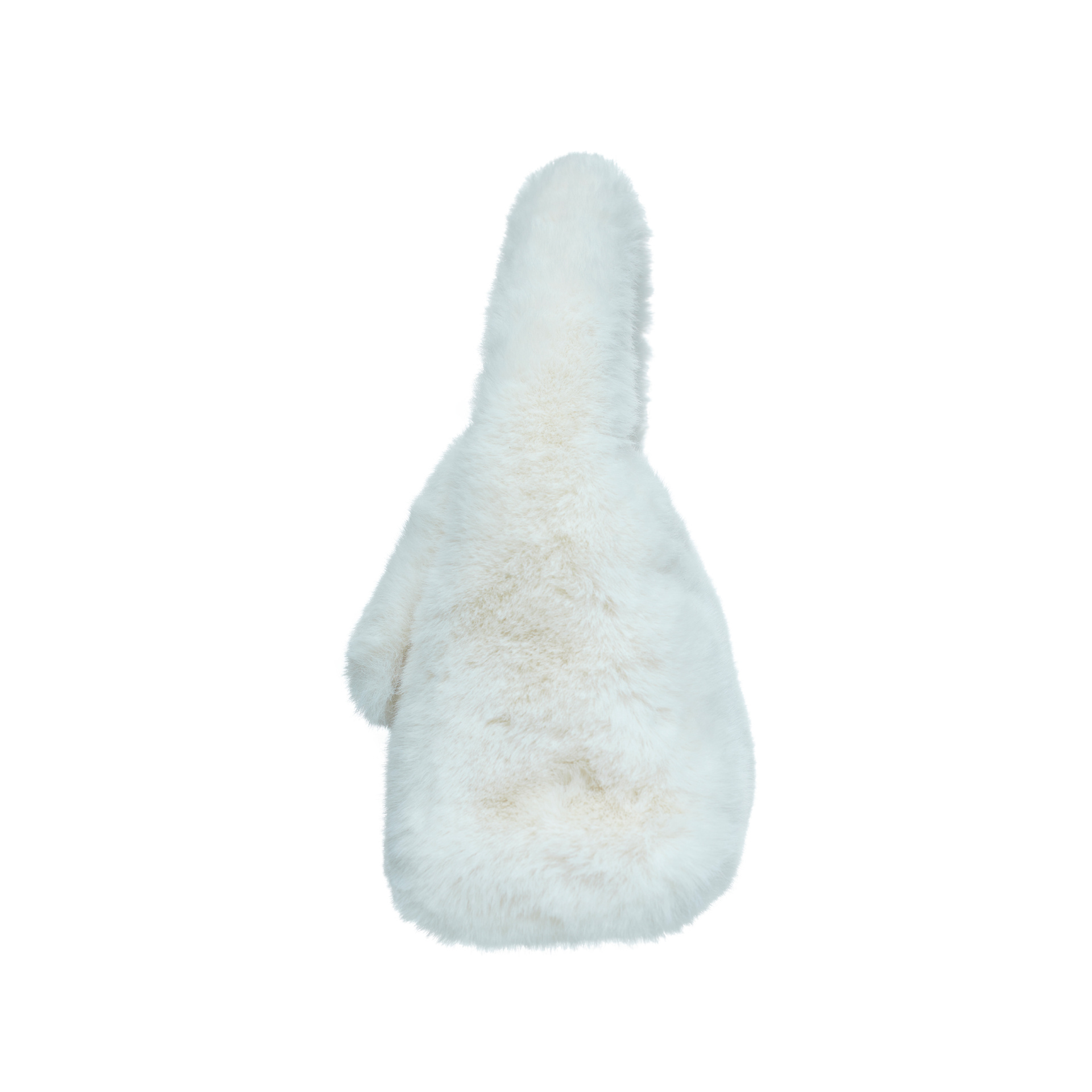 Blumarine Crystal-cut logo faux-fur bag