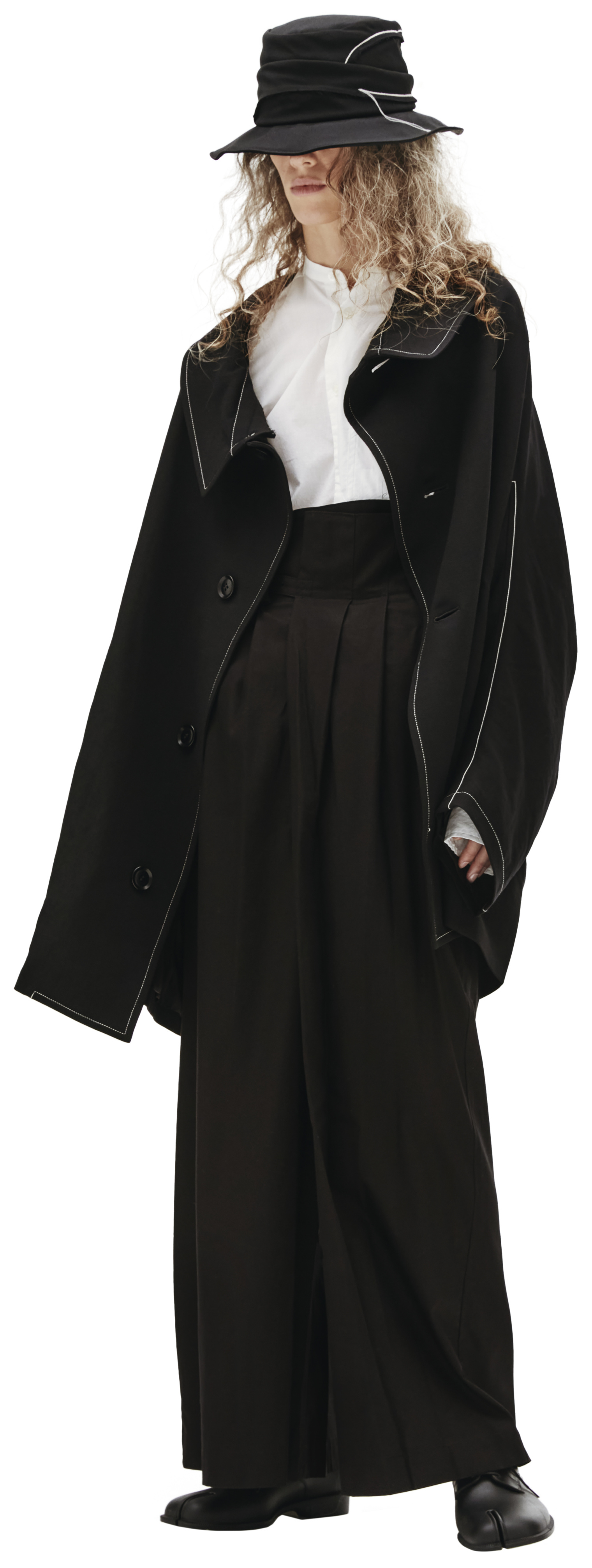 Y\'s Coat with contrasting seams