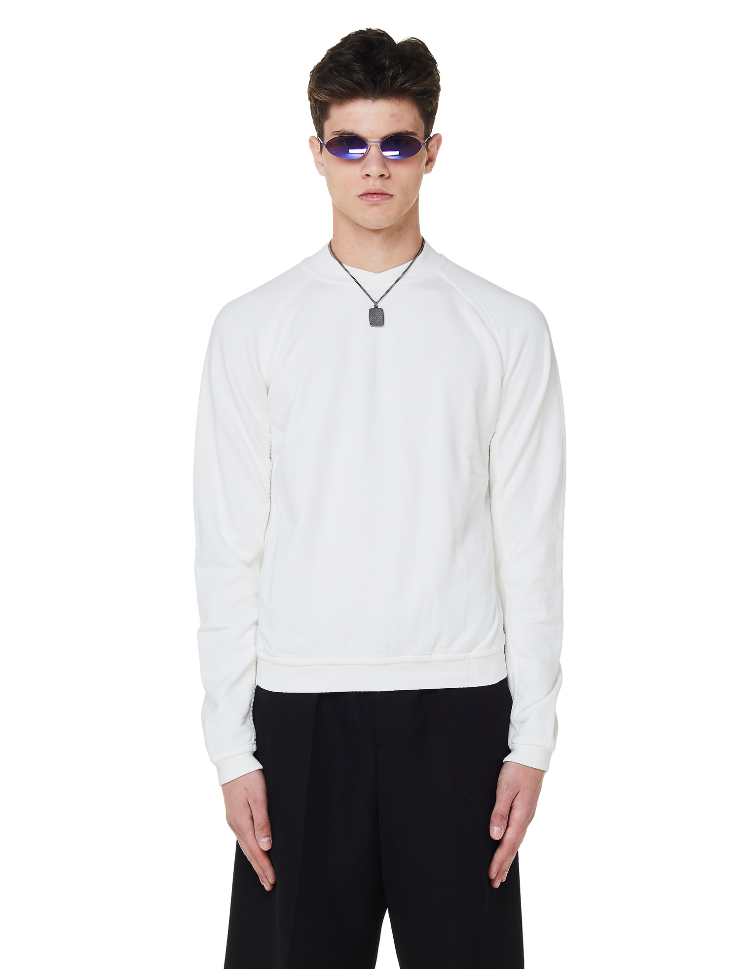 Haider Ackermann White Cotton Sweatshirt