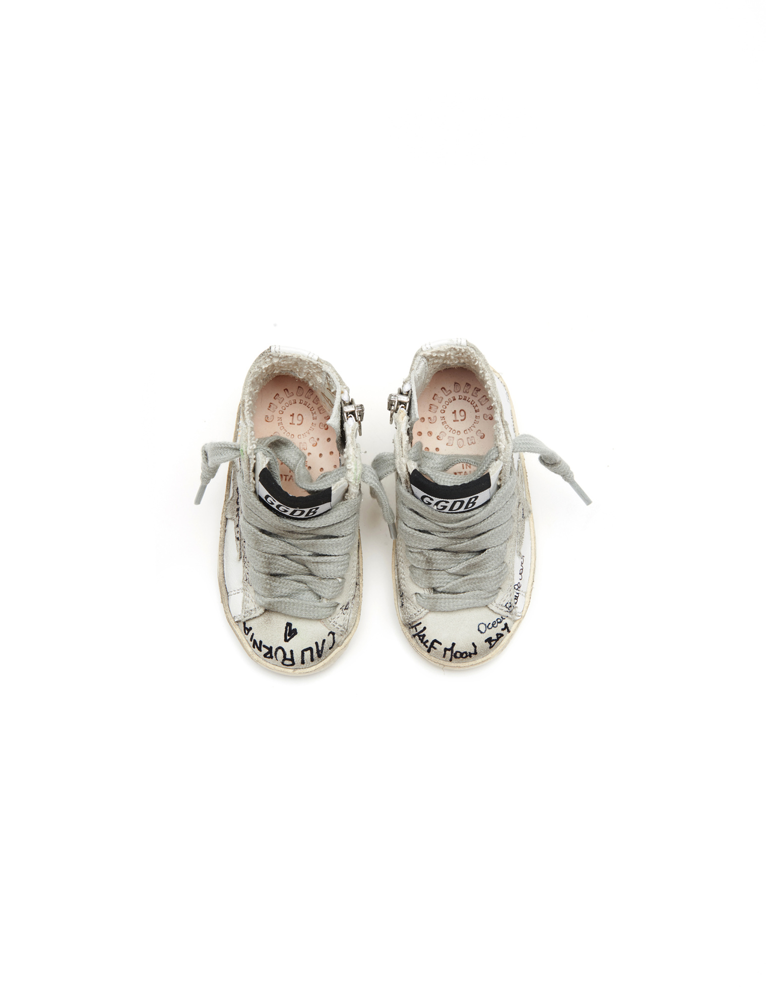 Golden Goose kids Кожаные кеды