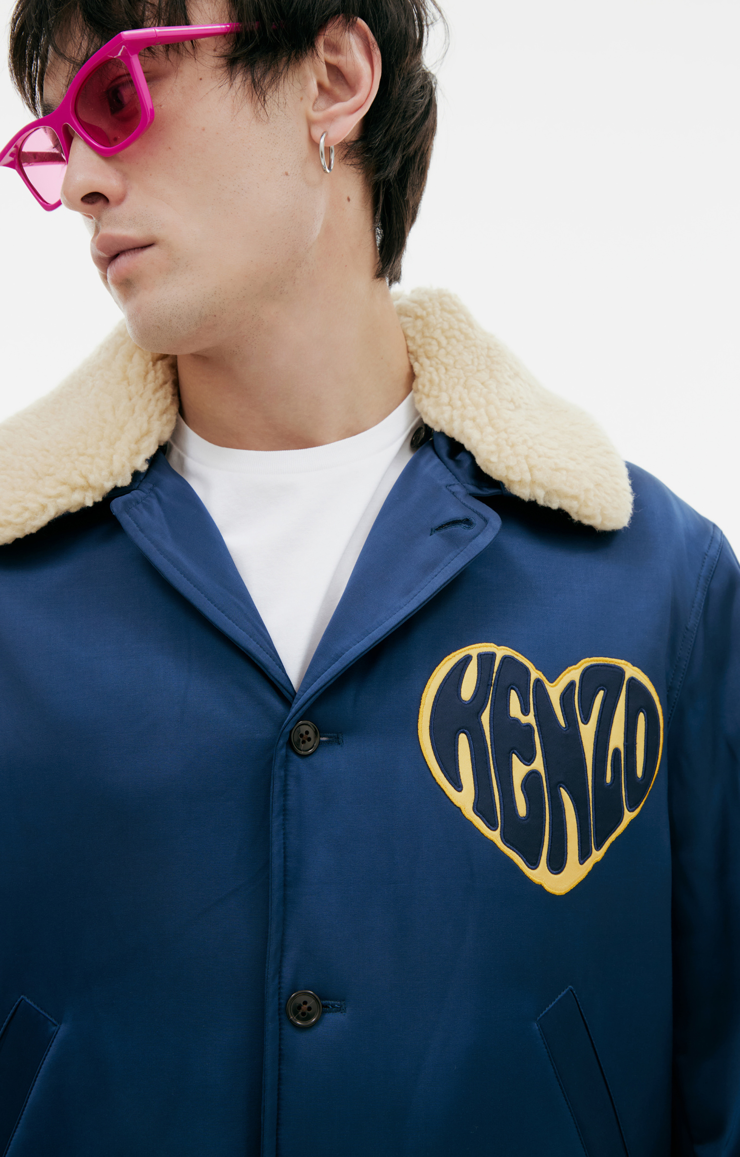 KENZO Jacket with sheepskin collar