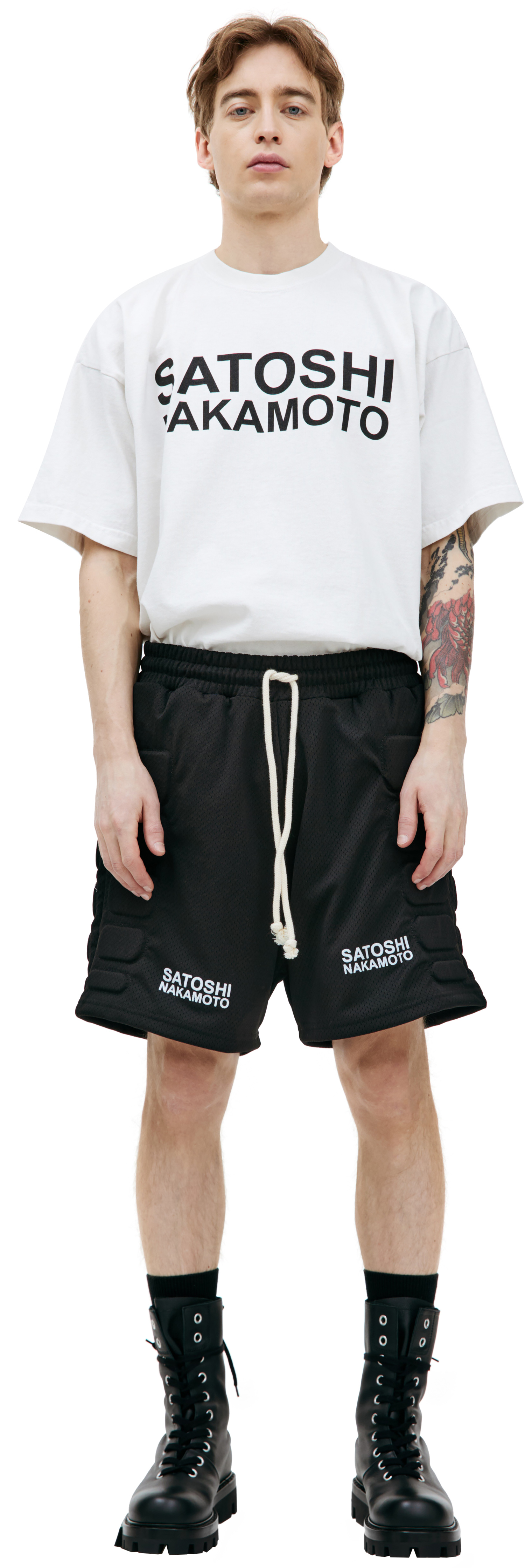 Satoshi Nakamoto Mesh moto shorts