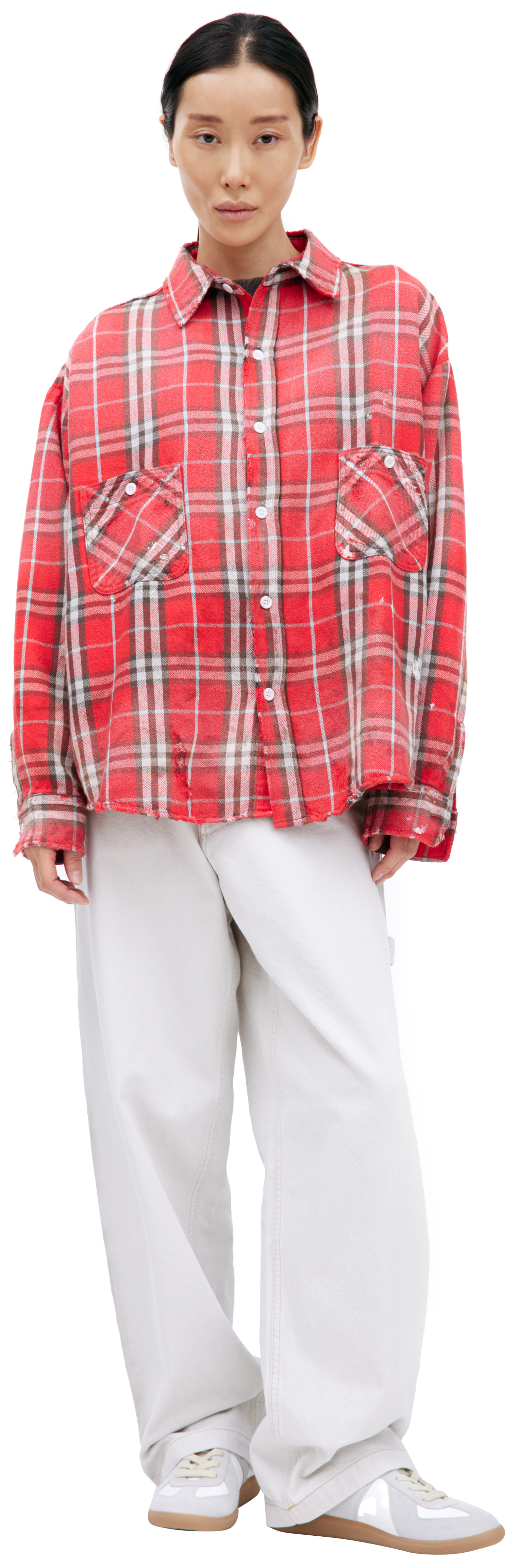 Saint Mxxxxxx Checkered cotton shirt