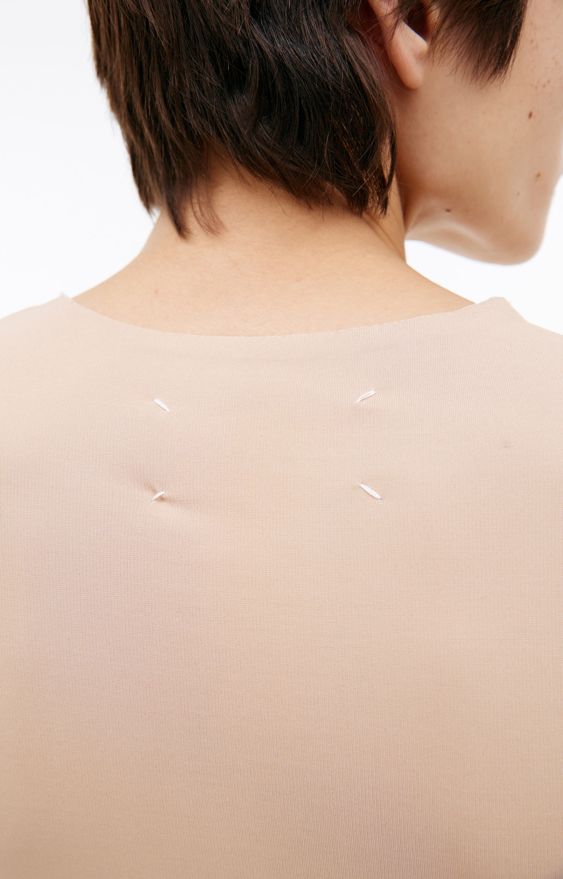 Maison Margiela Beige long-sleeve bodysuit