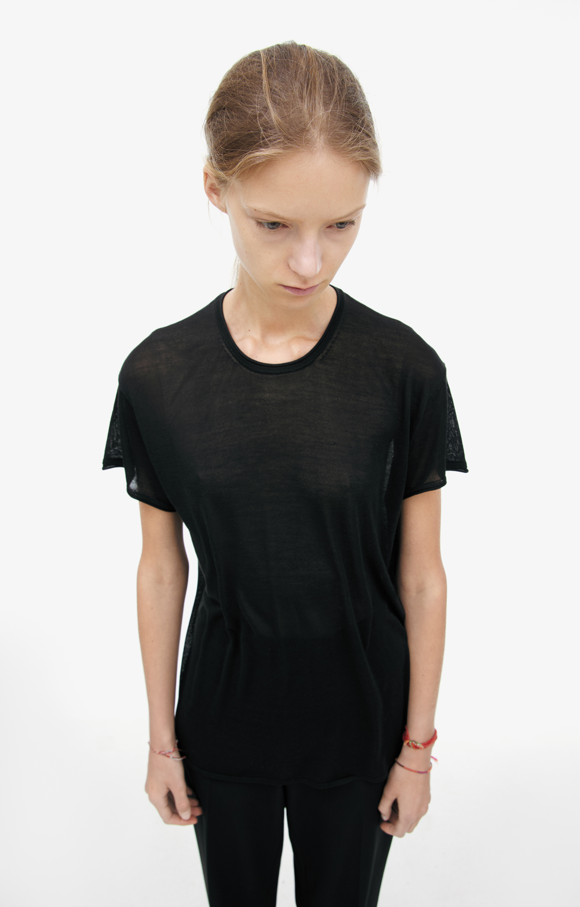 TOTEME Black silk T-shirt