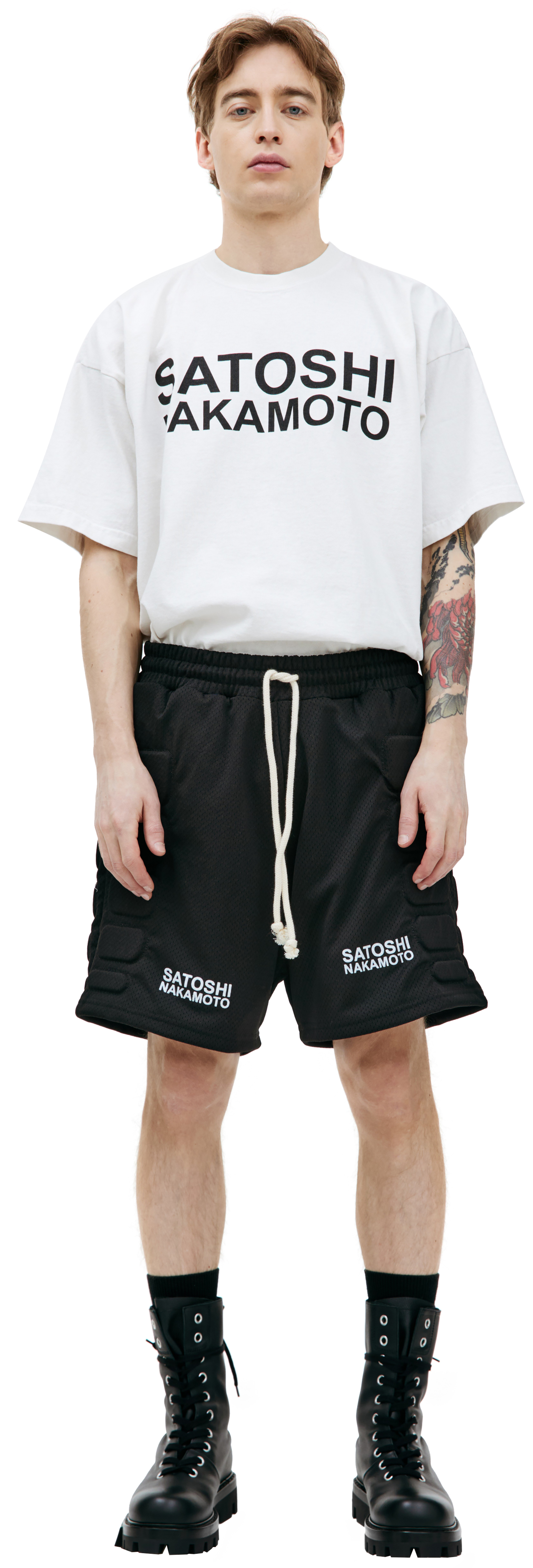 Satoshi Nakamoto Mesh moto shorts