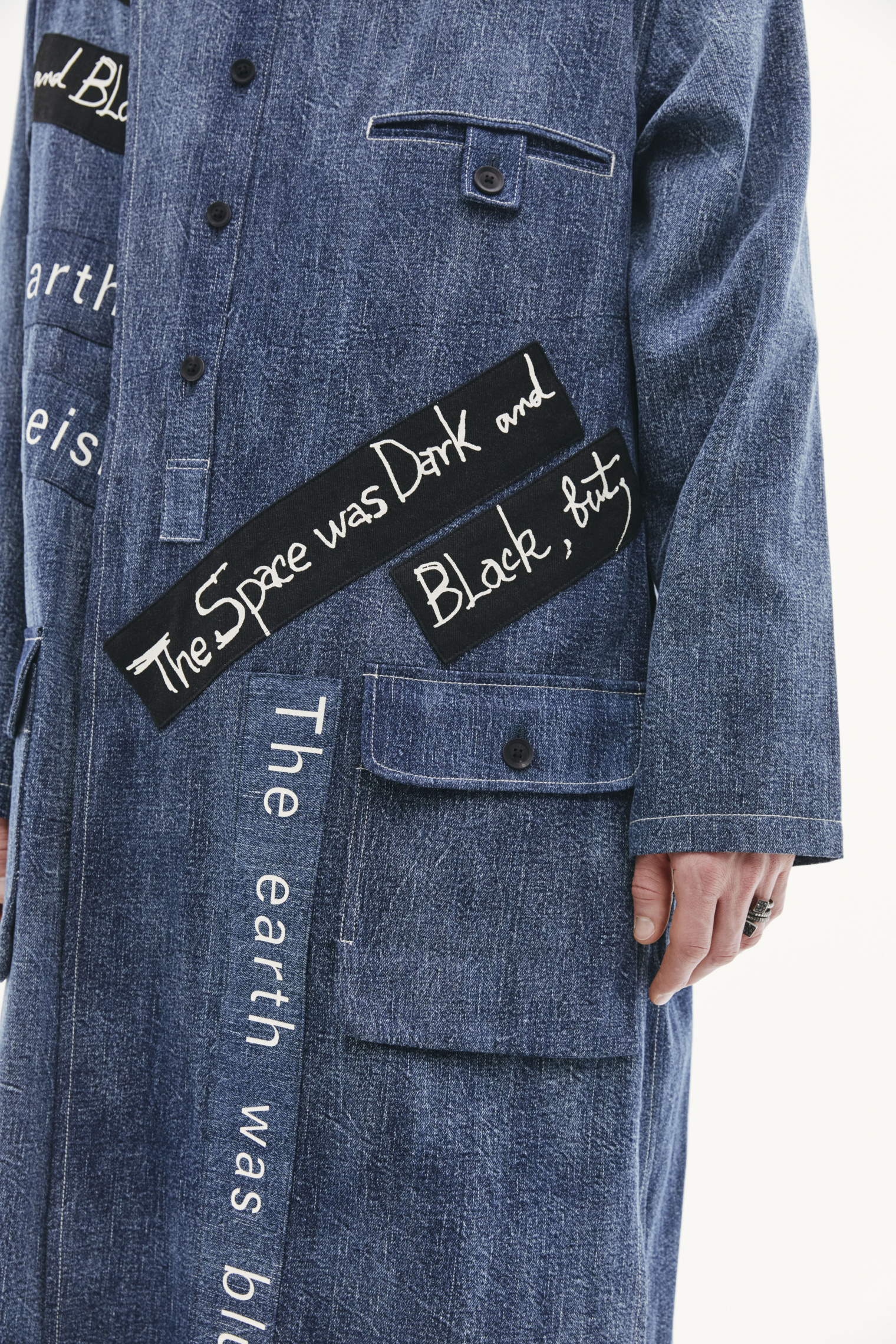 Yohji Yamamoto Blue Denim Coat