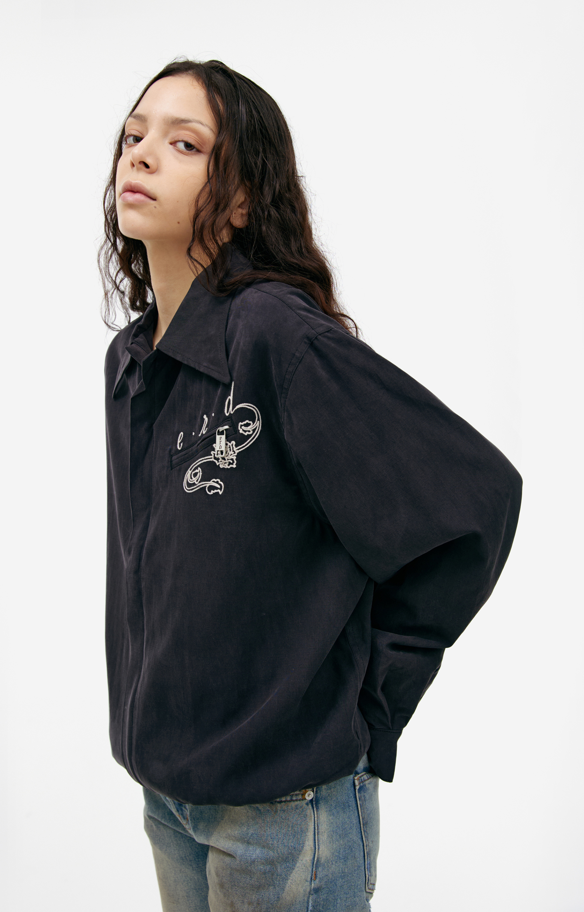 Enfants Riches Déprimés Black embroidered jacket