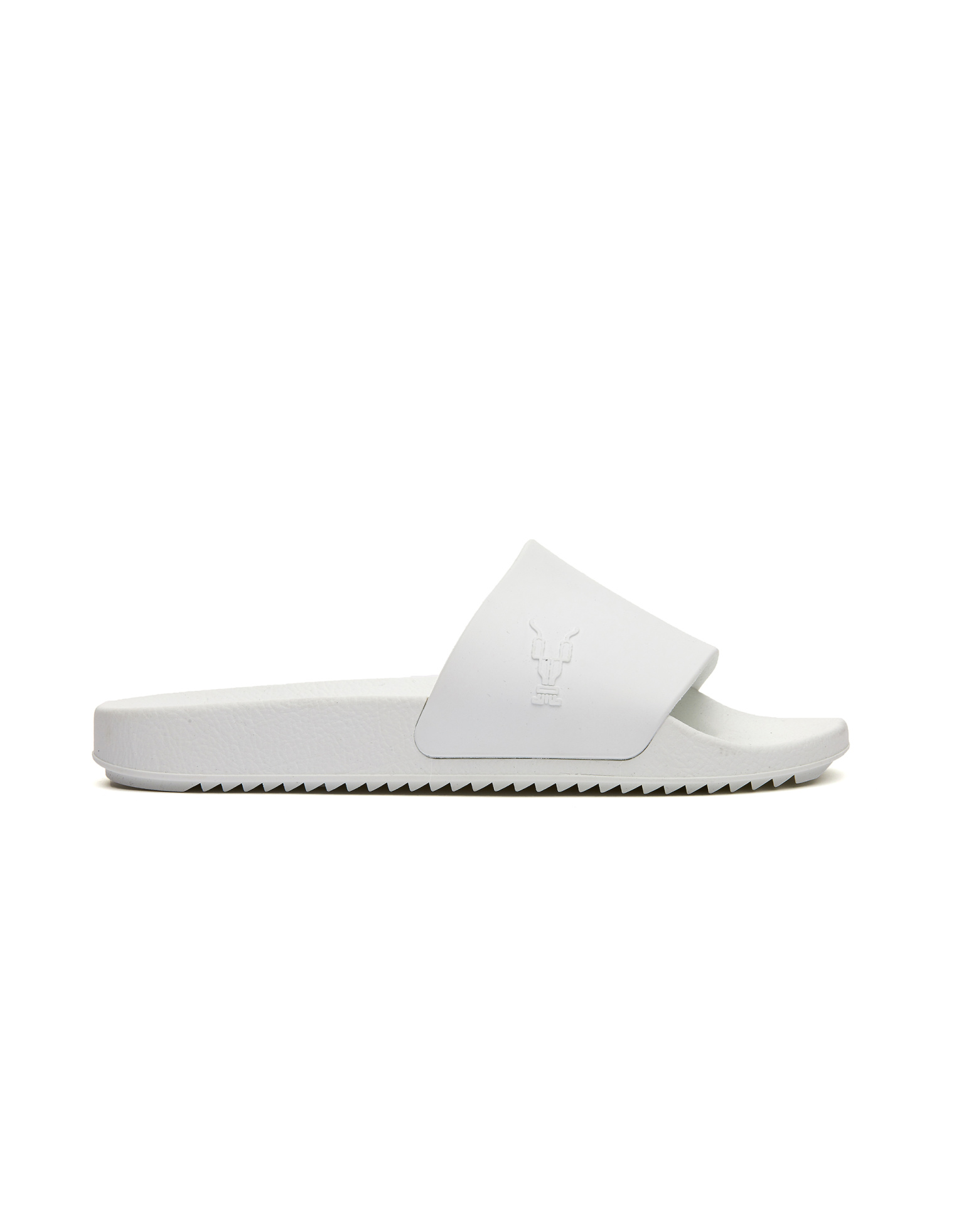 DRKSHDW by Rick Owens Белые шлепанцы из резины
