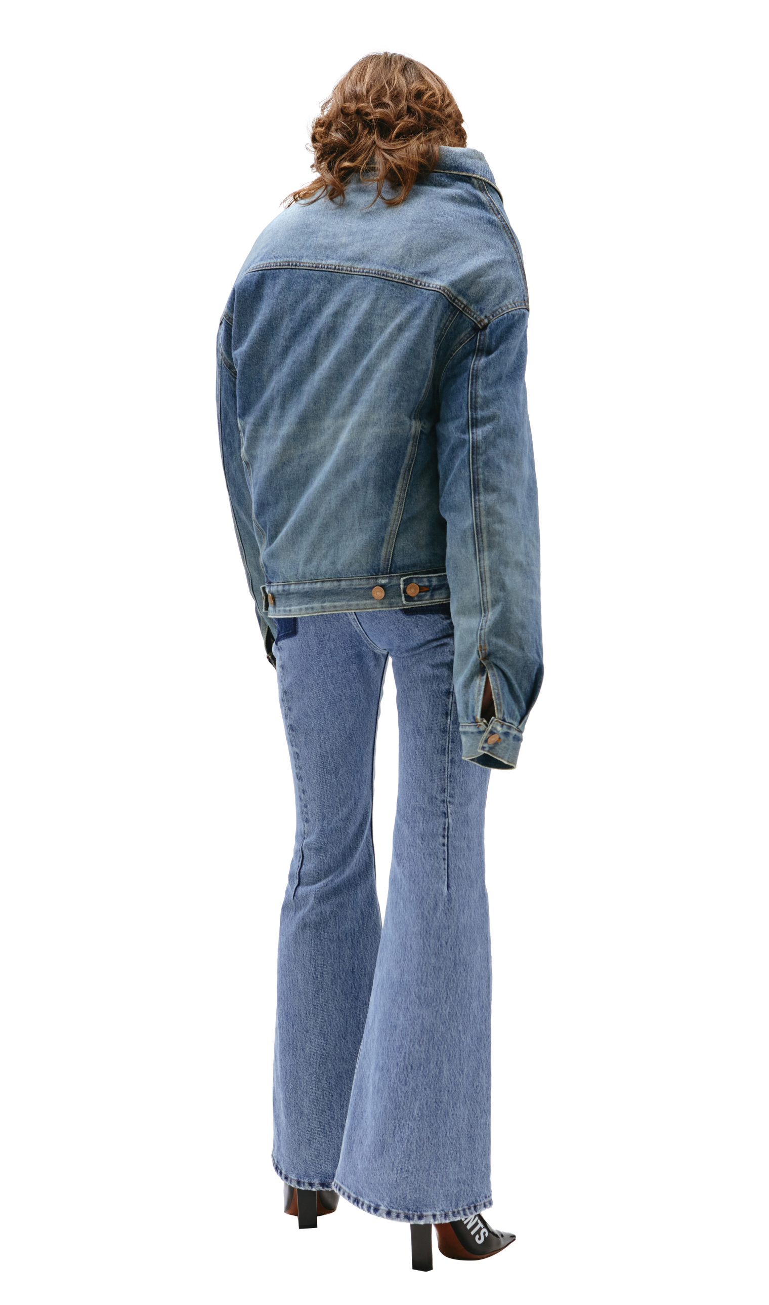 Balenciaga Asymmetrical denim jacket