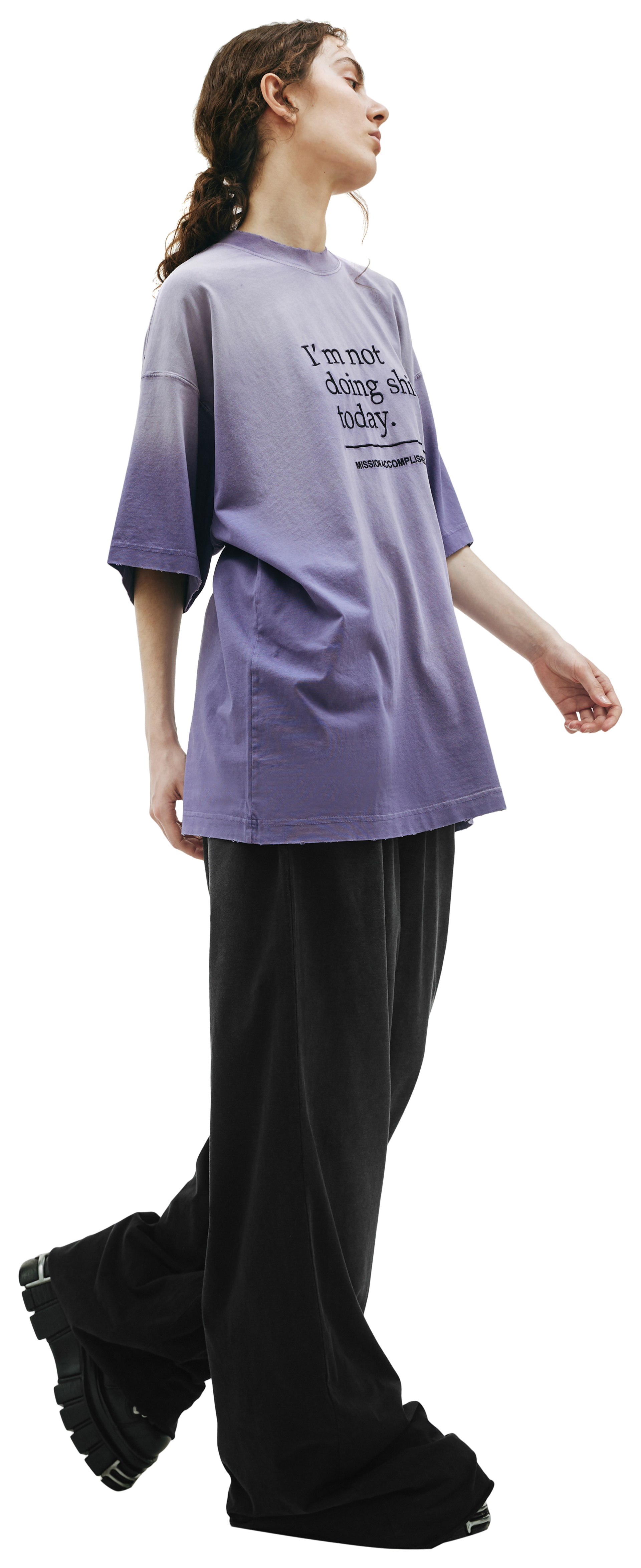 VETEMENTS Purple oversized t-shirt