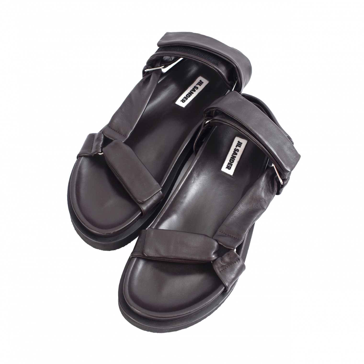 Jil Sander Brown Leather Sandals