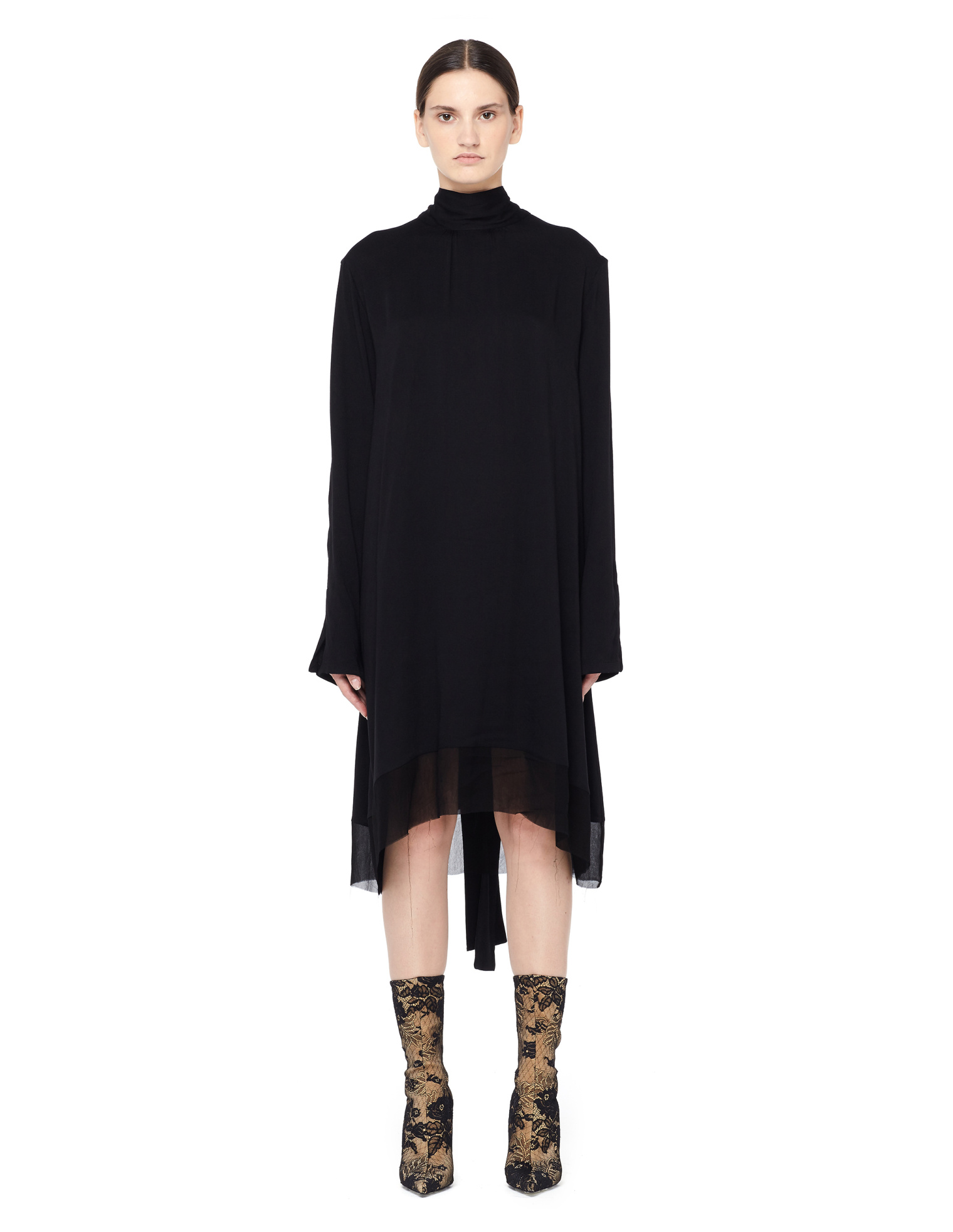 Ann Demeulemeester Миди-платье с бантом на спине