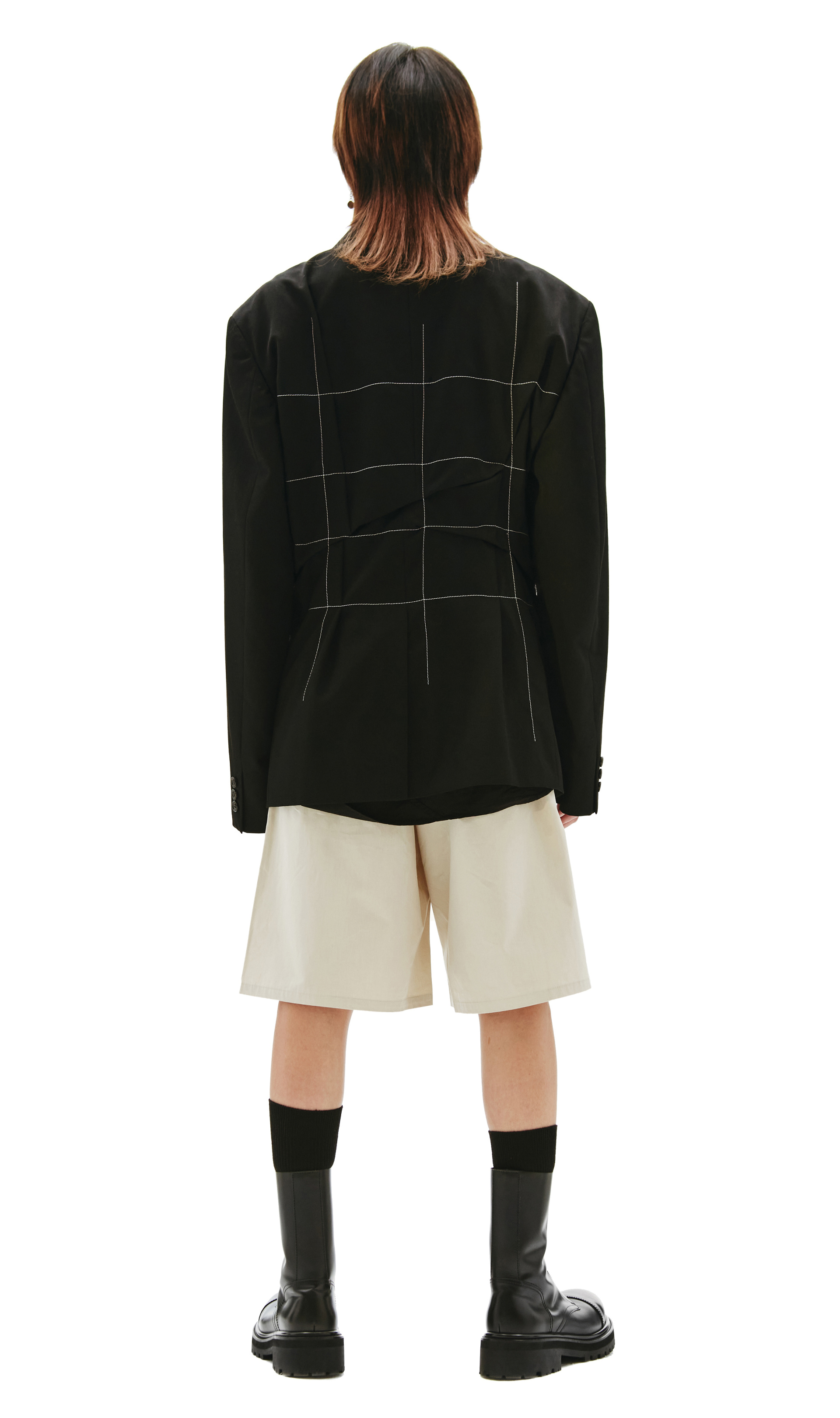Comme des Garcons Homme plus Wool Blazer in Black