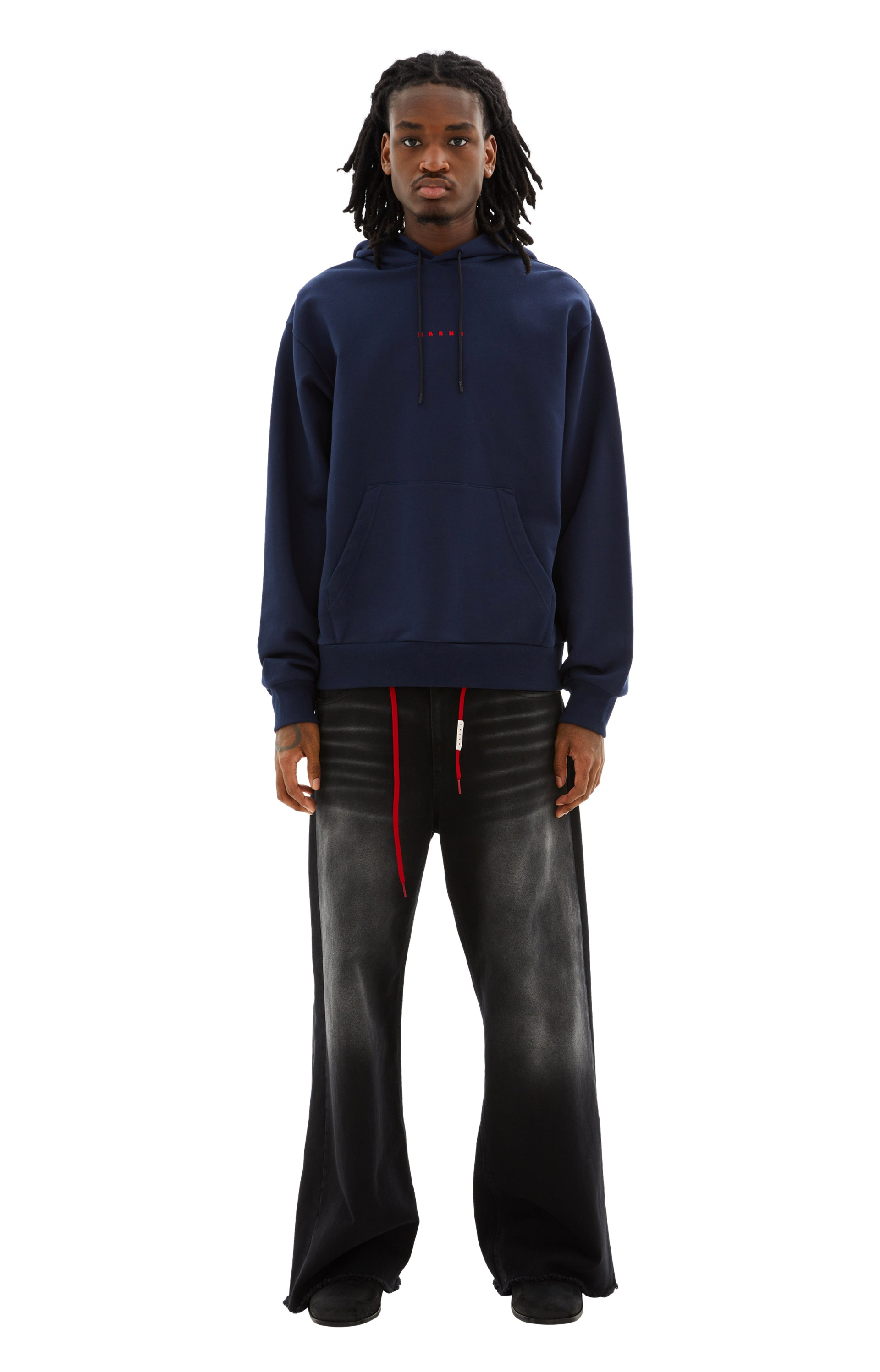 Marni Long Sleeved Hooded Sweatshirt