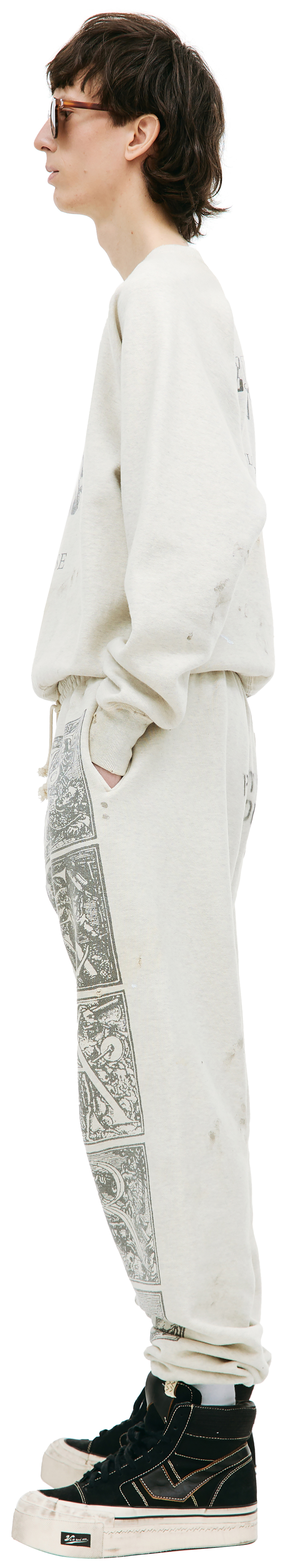 Saint Michael Beige printed pants
