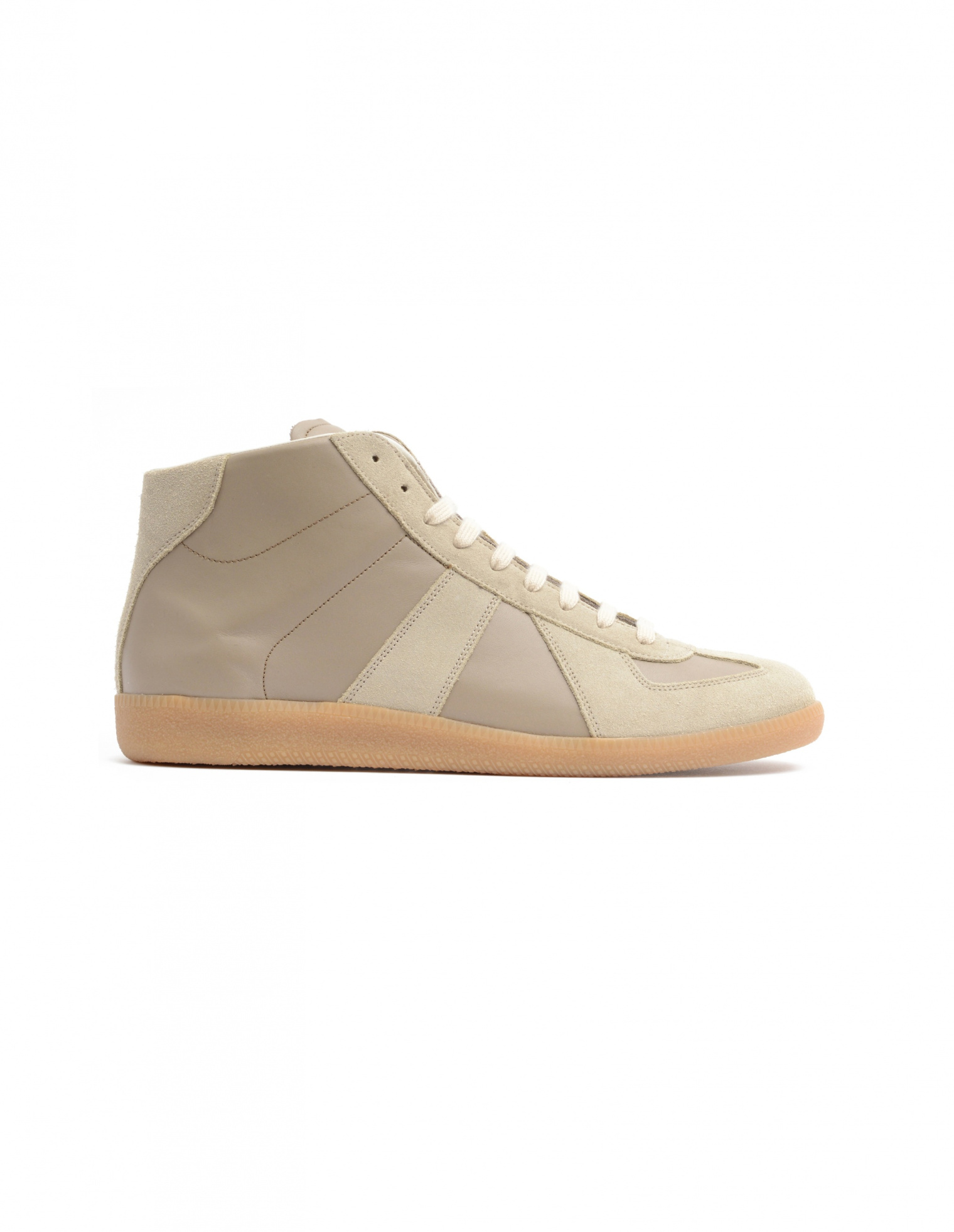 Maison Margiela Sand Lace-Up Shoes Leather in Brown for Men
