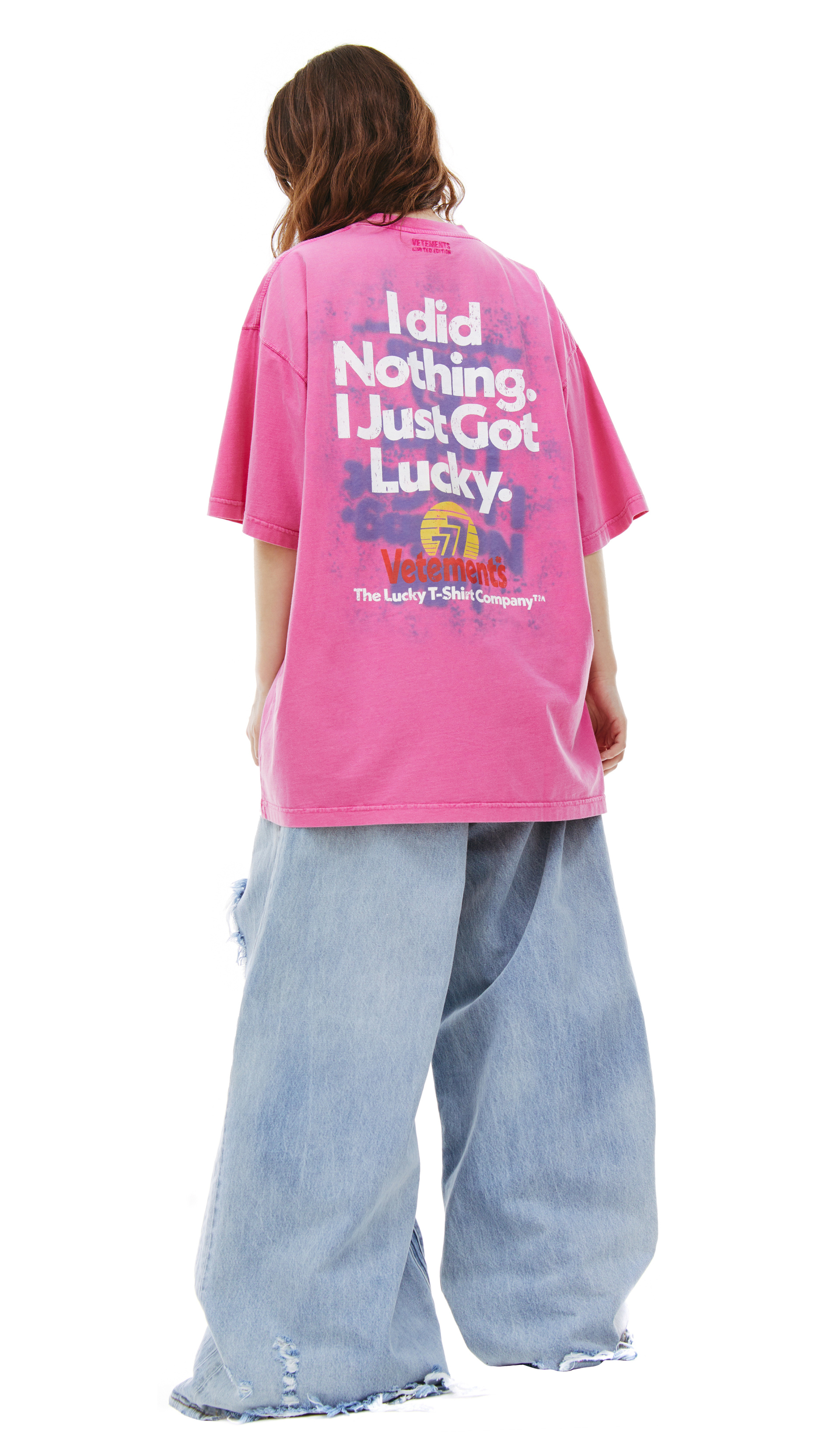 VETEMENTS \'I got Lucky\' cotton t-shirt