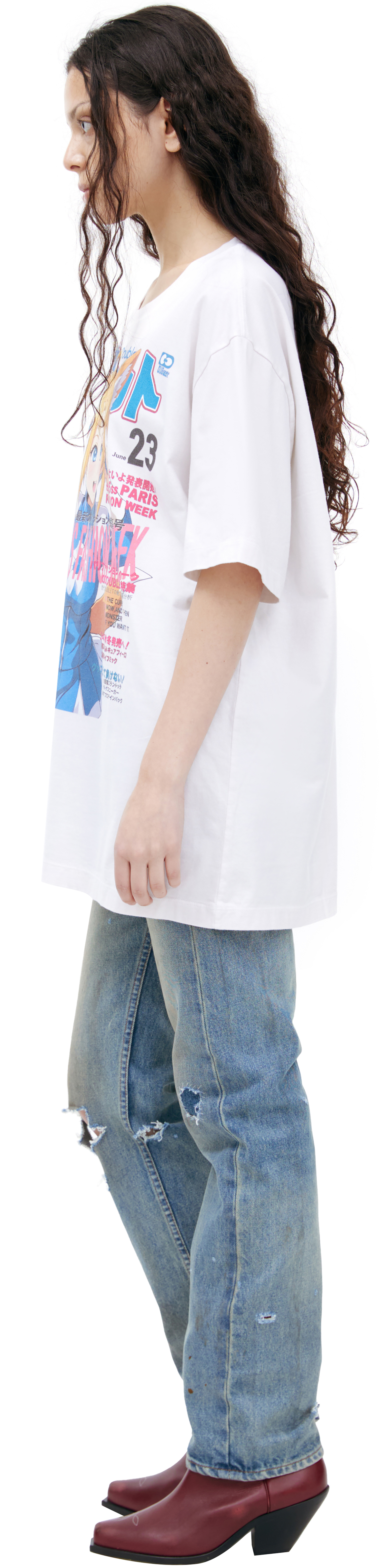 Doublet White print T-shirt