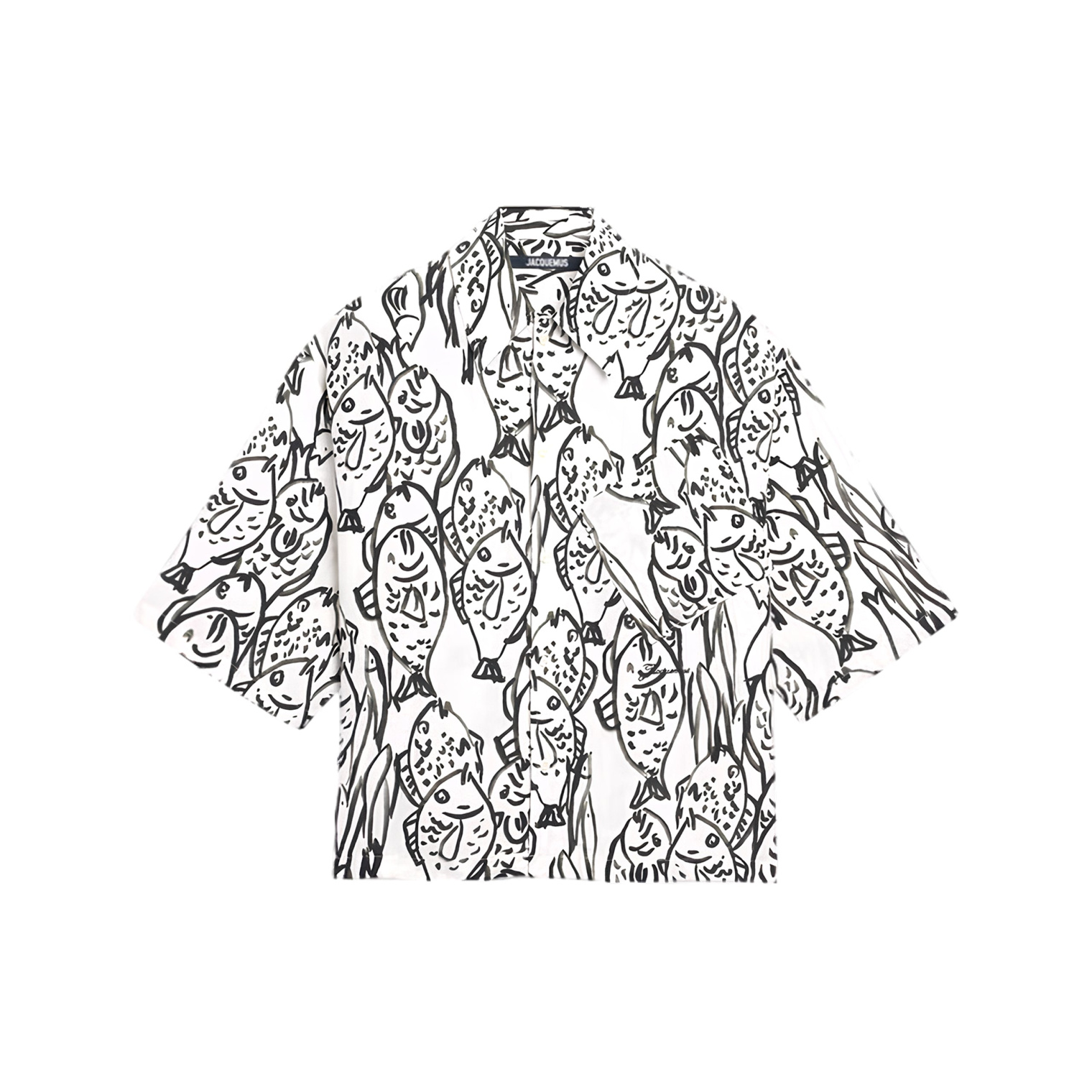 JACQUEMUS Fish Print Boxy Shirt