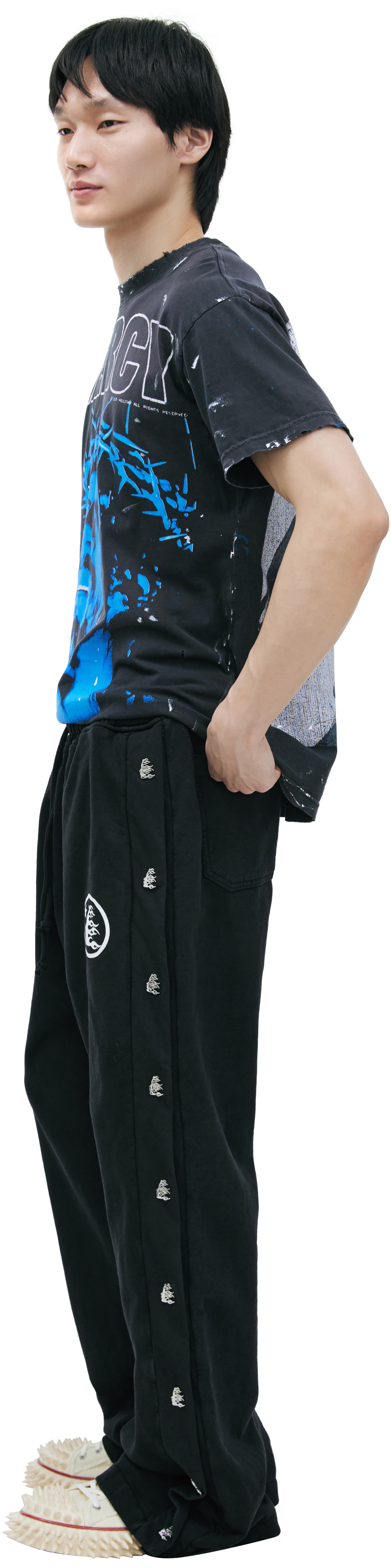 Hellstar Straight trousers with logos