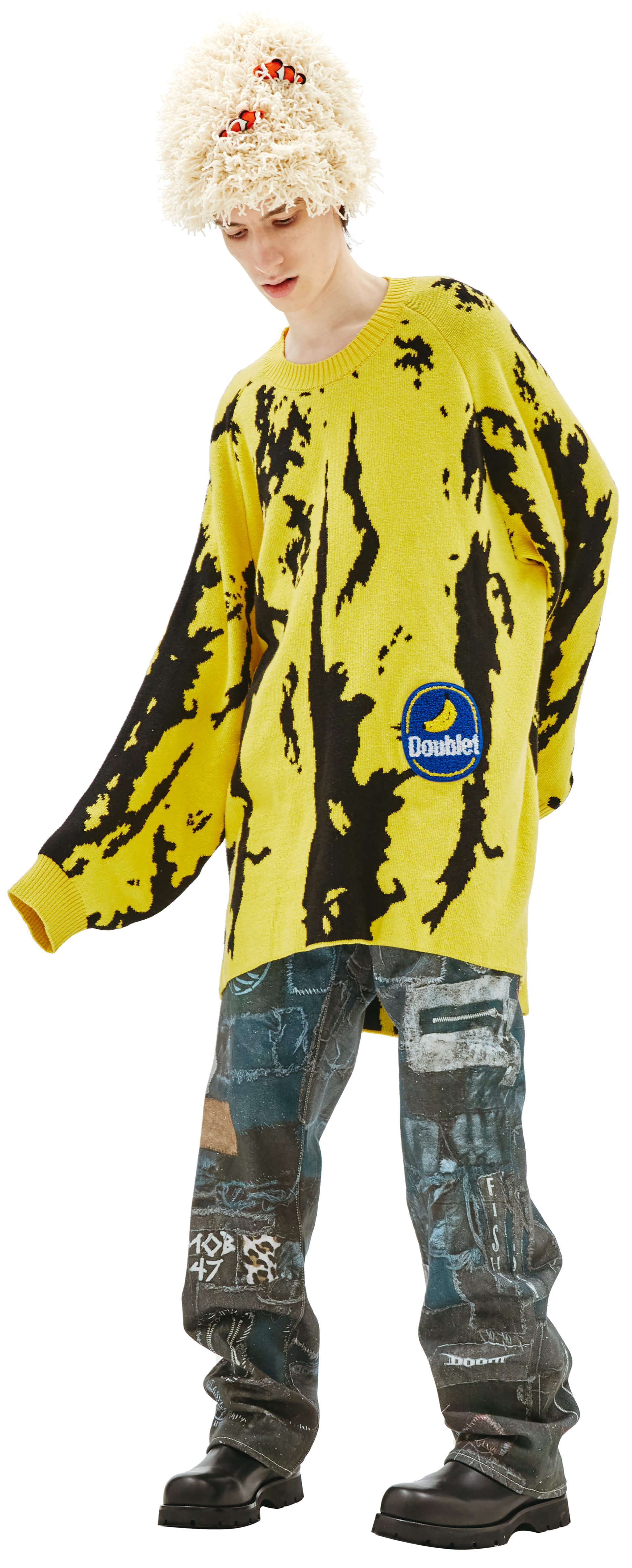 Doublet Banana Jacquard Sweater