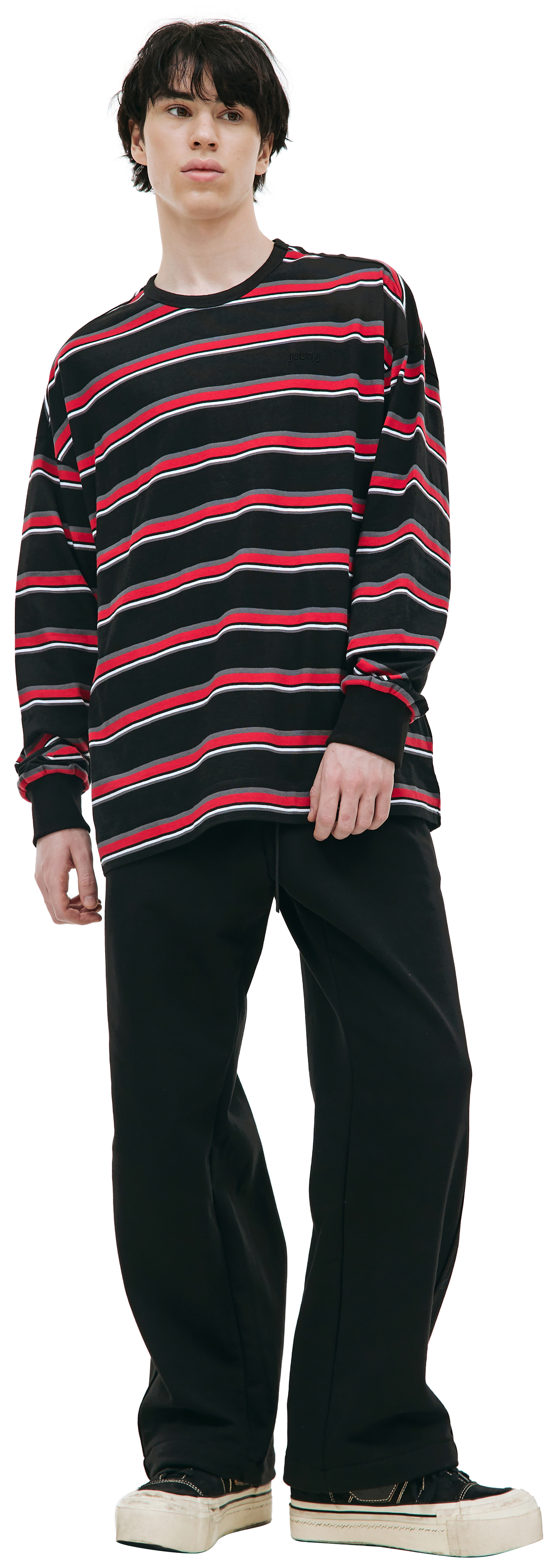 Juun.J Cotton striped longsleeve