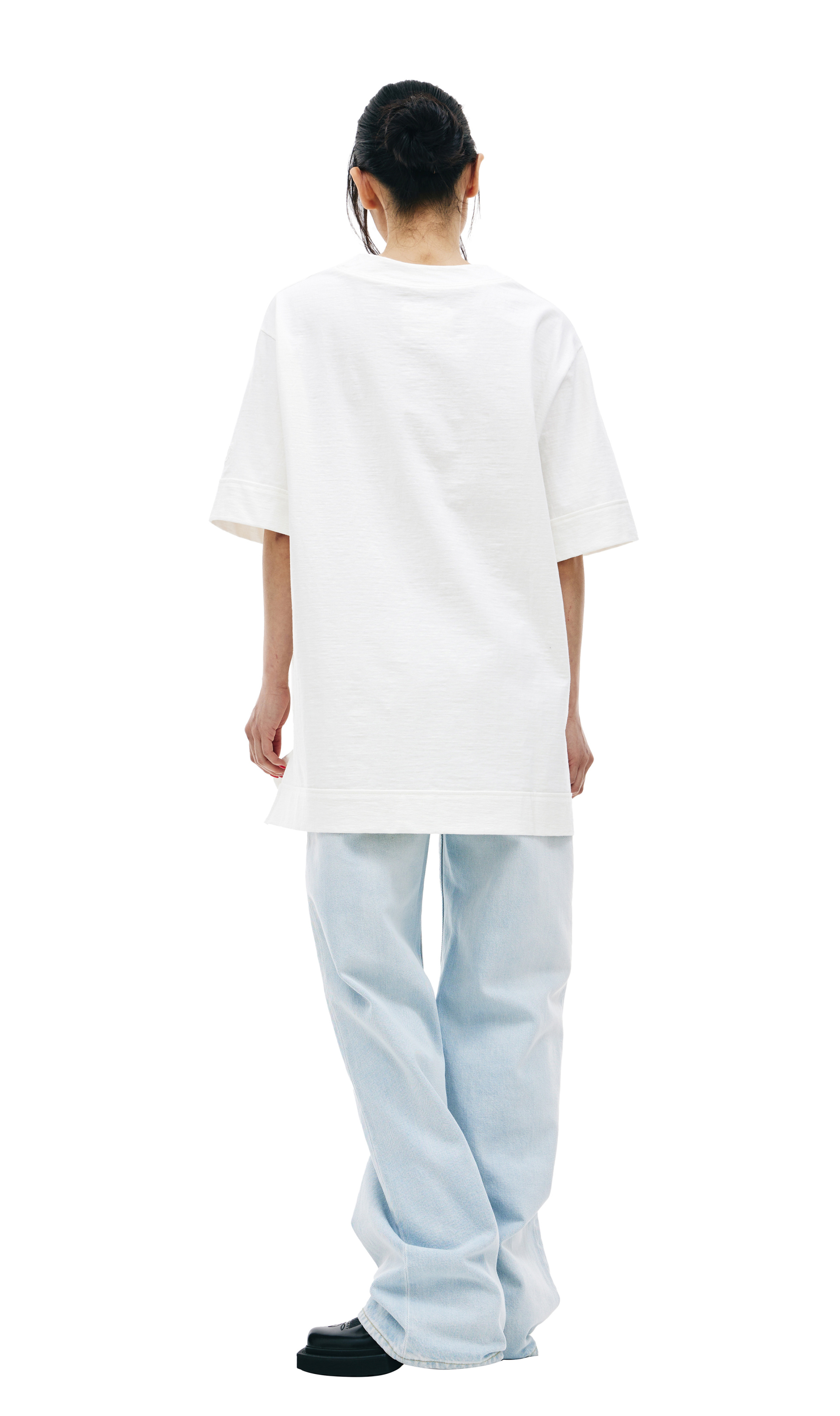 Jil Sander White V-Neck T-Shirt