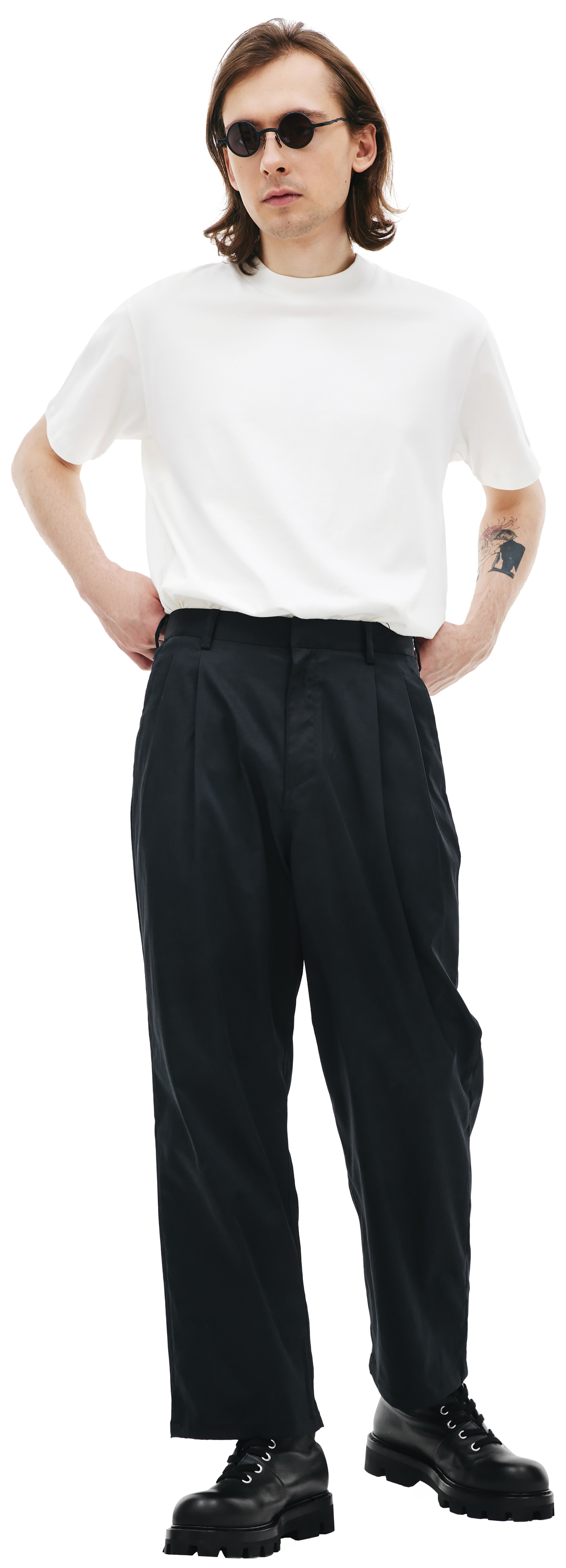 KIMMY Black straight trousers