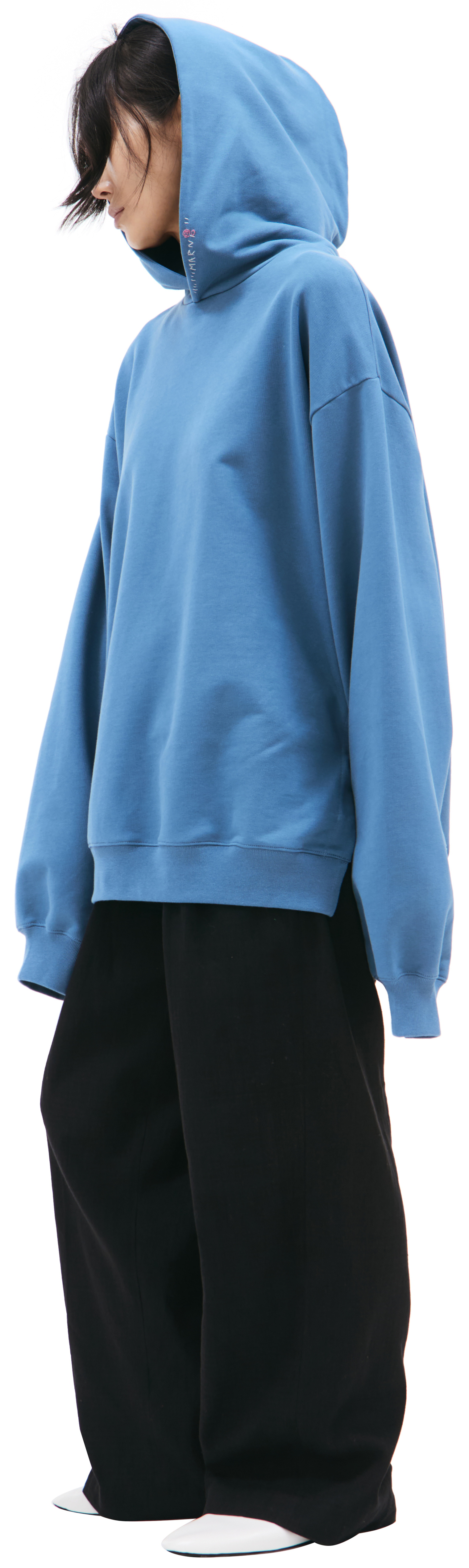 Marni Cotton hoodie with side zips
