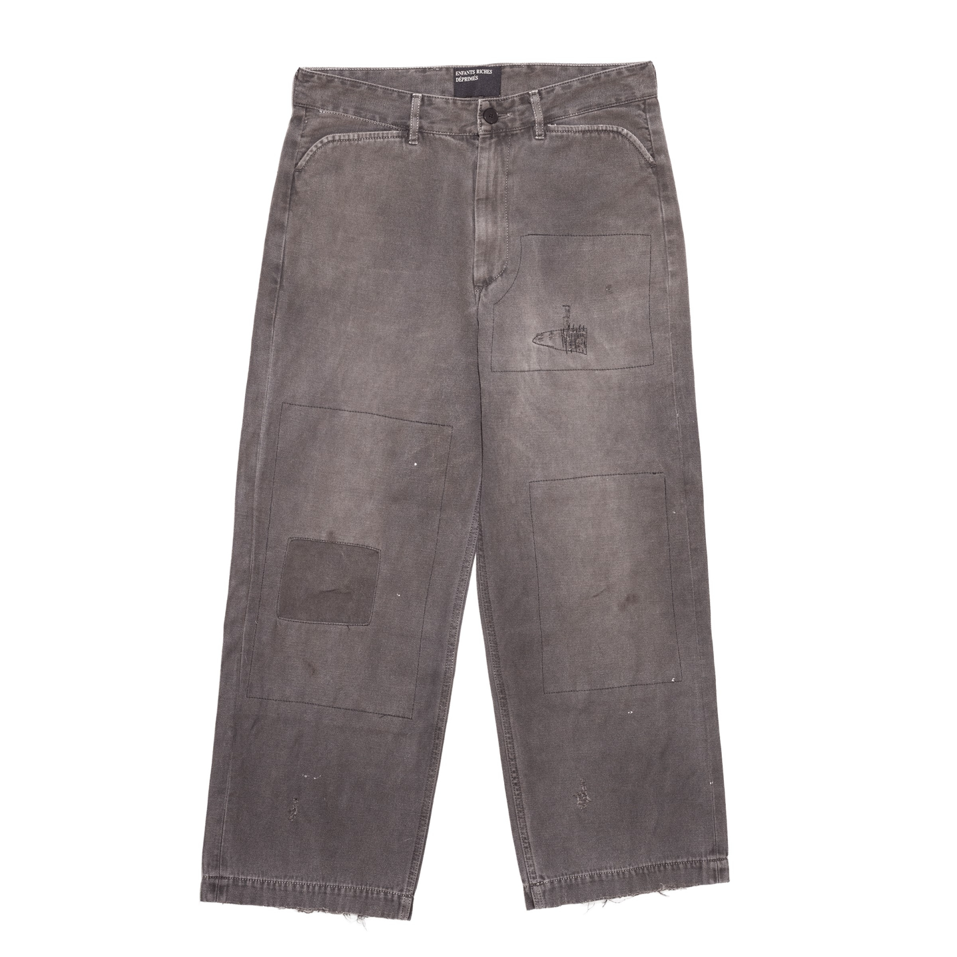 Enfants Riches Déprimés Cotton jeans with patches
