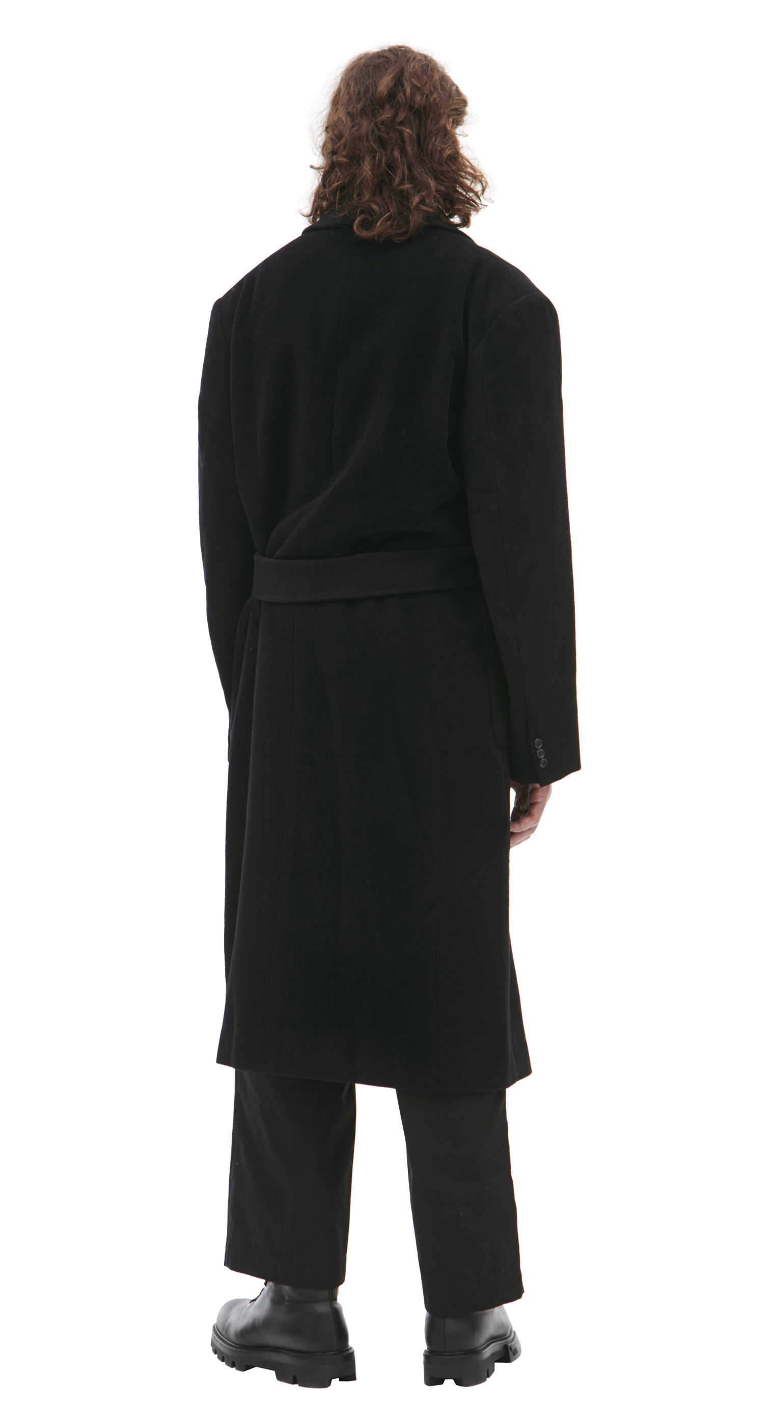 Doublet Black wool coat