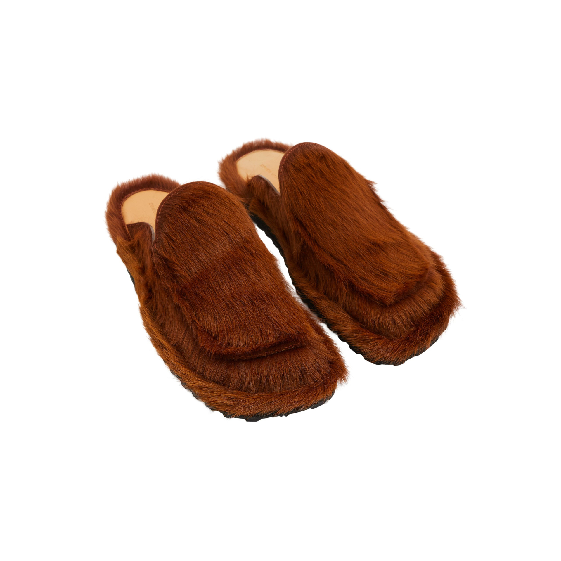 Dries Van Noten Fur Slides