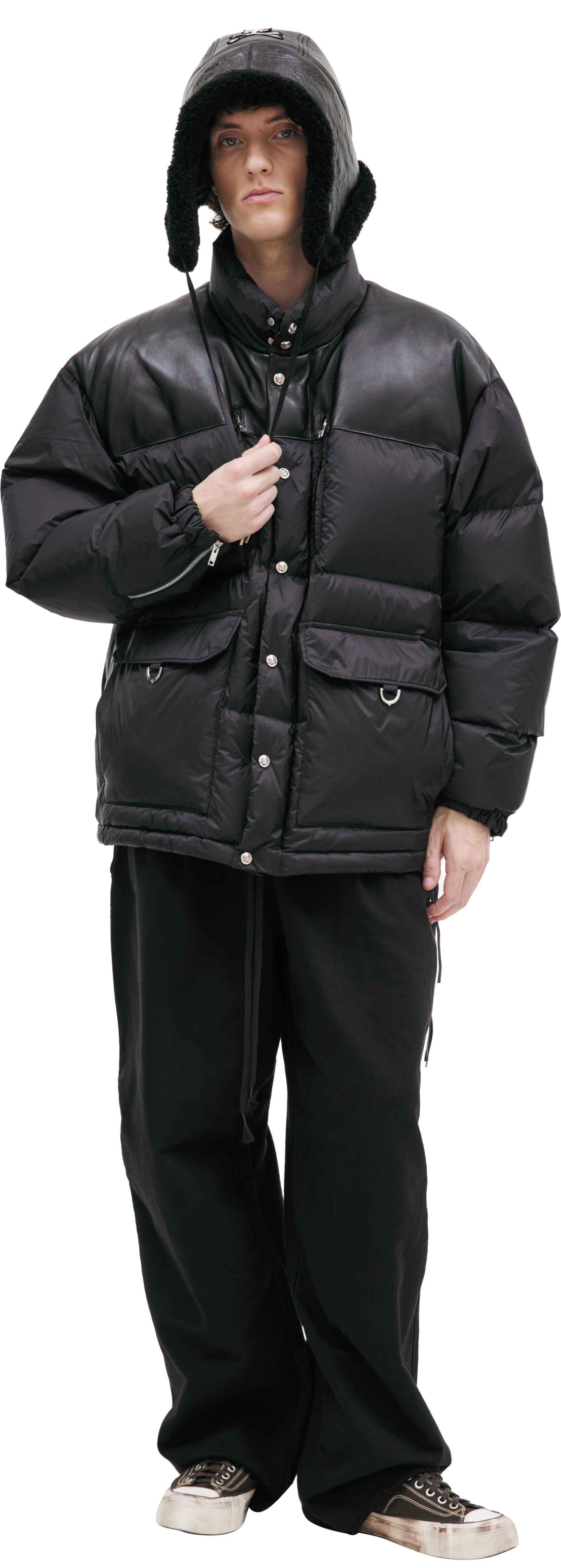Mastermind WORLD Down jacket with patch pockets
