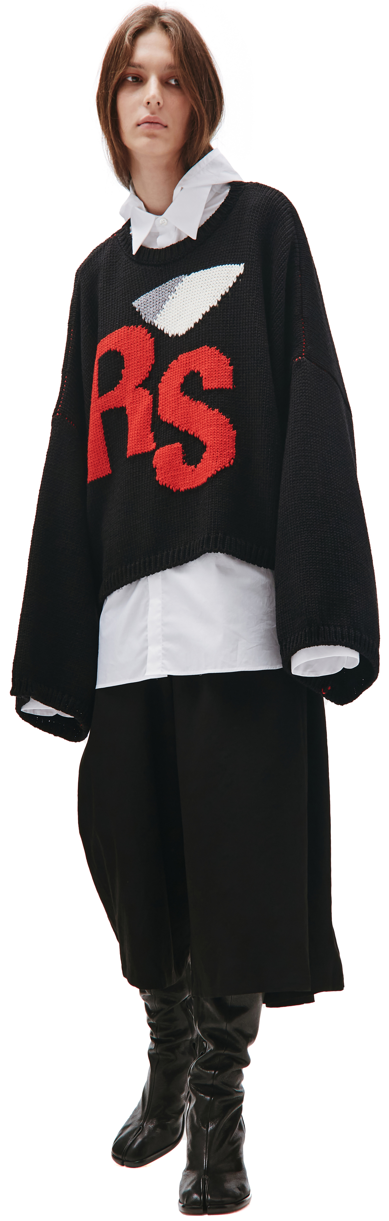 Raf Simons RS Knit Sweater in Black