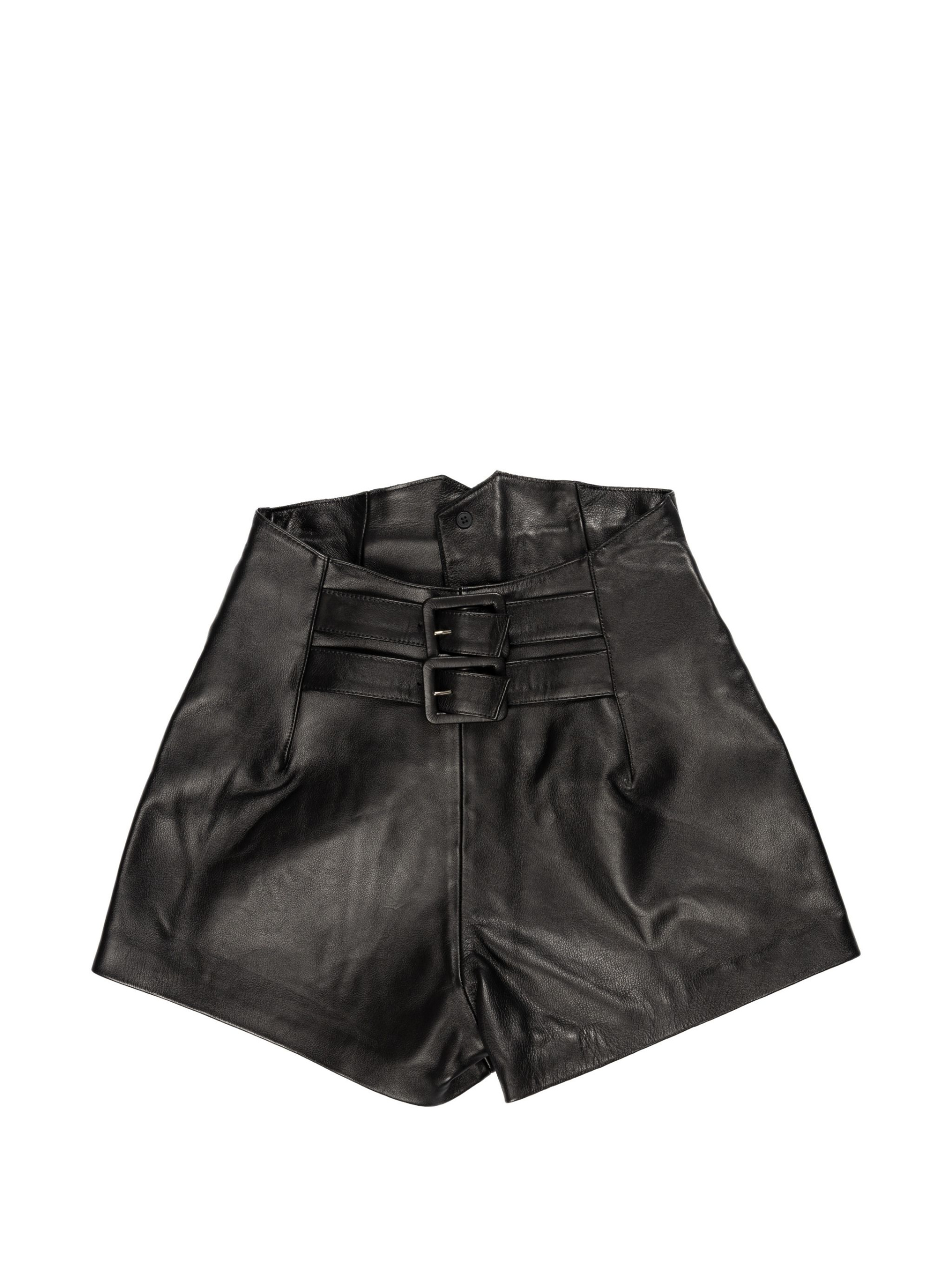 Enfants Riches Déprimés Black leather shorts