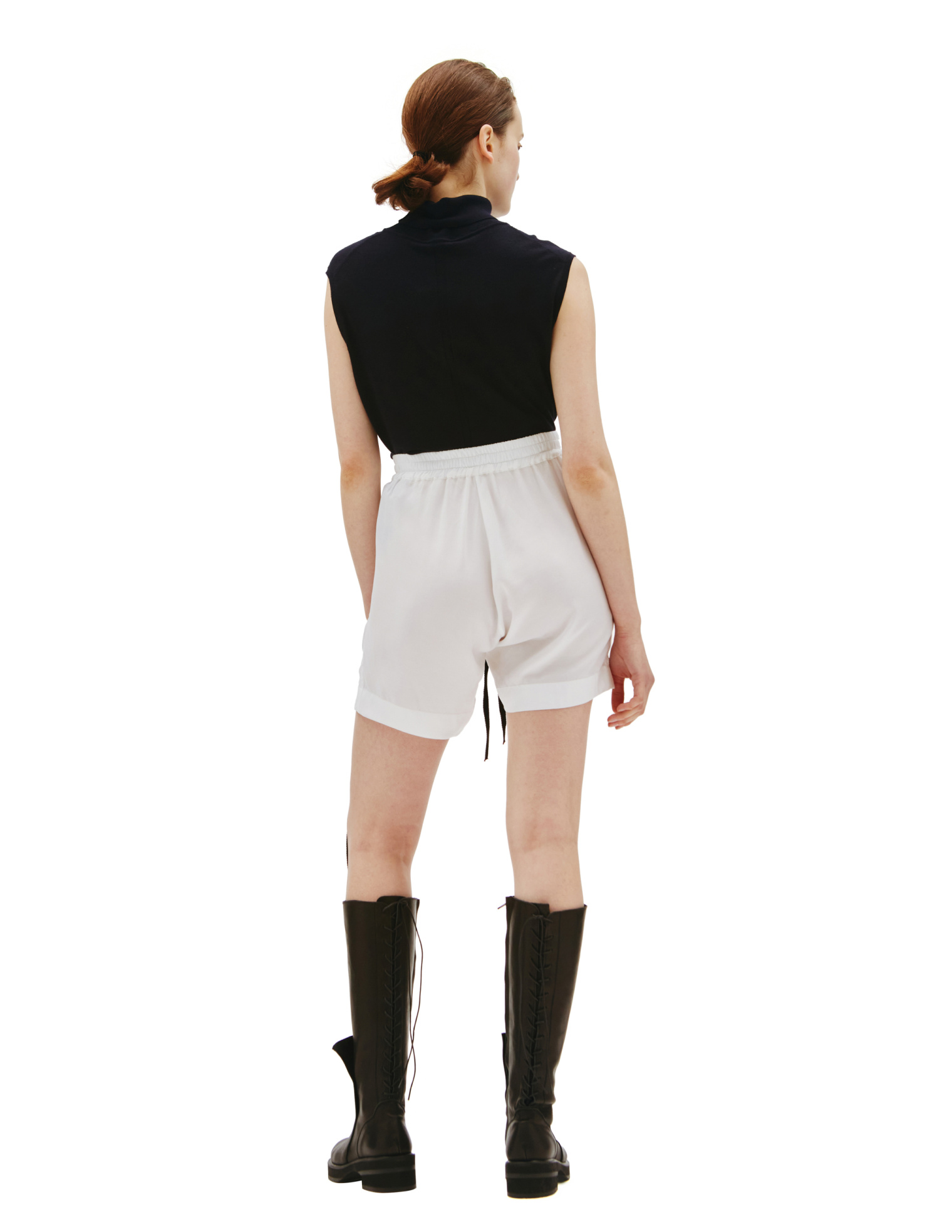 Ann Demeulemeester White Angela viscose shorts