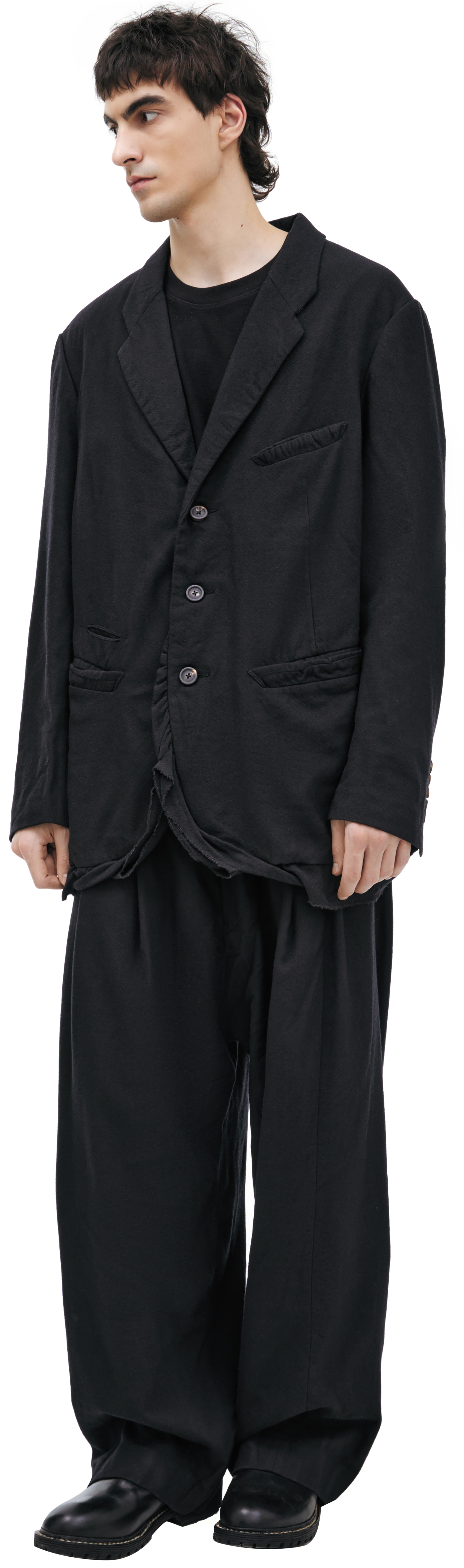 Ziggy Chen Wool Black Jacket