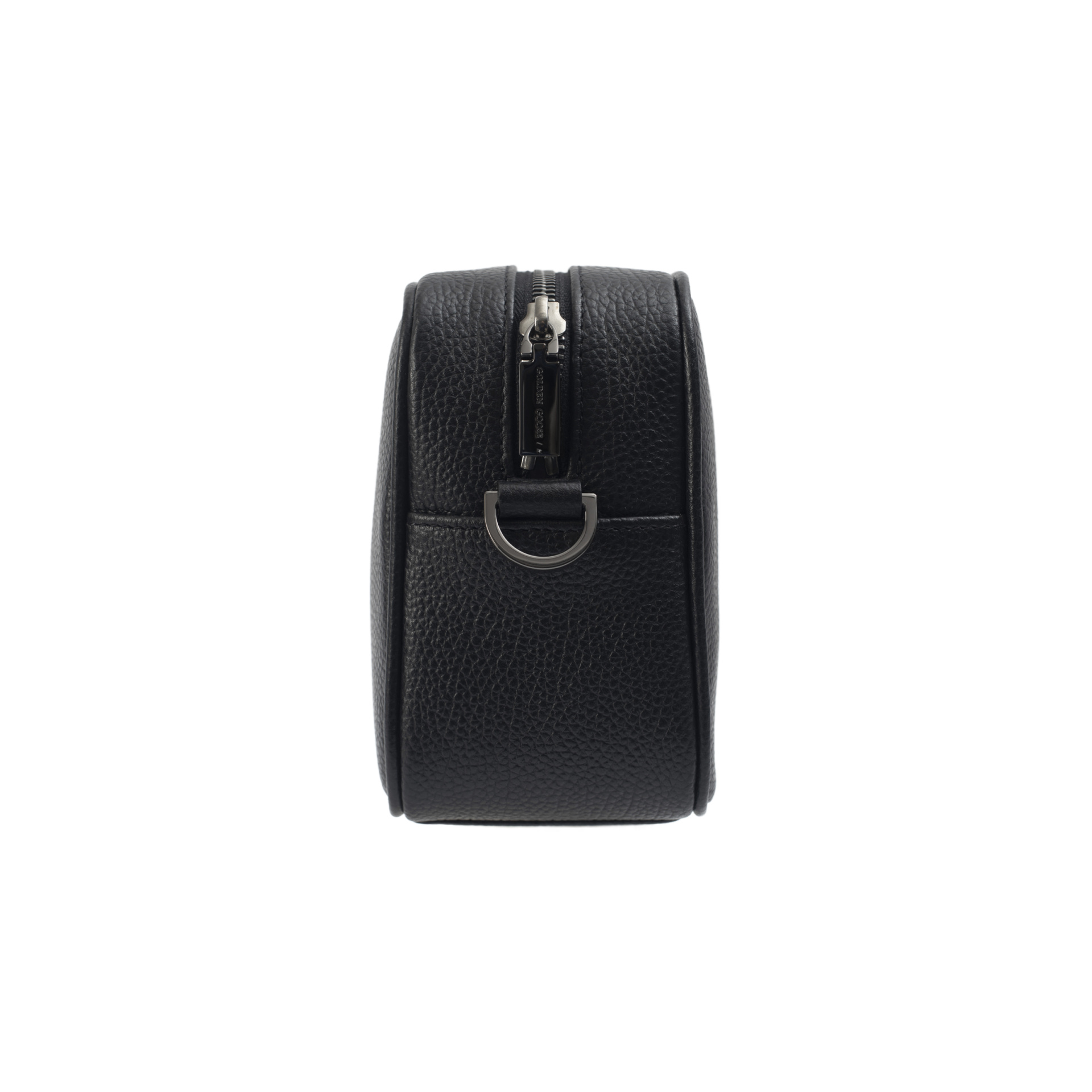 Golden Goose Black Leather Logo Bag