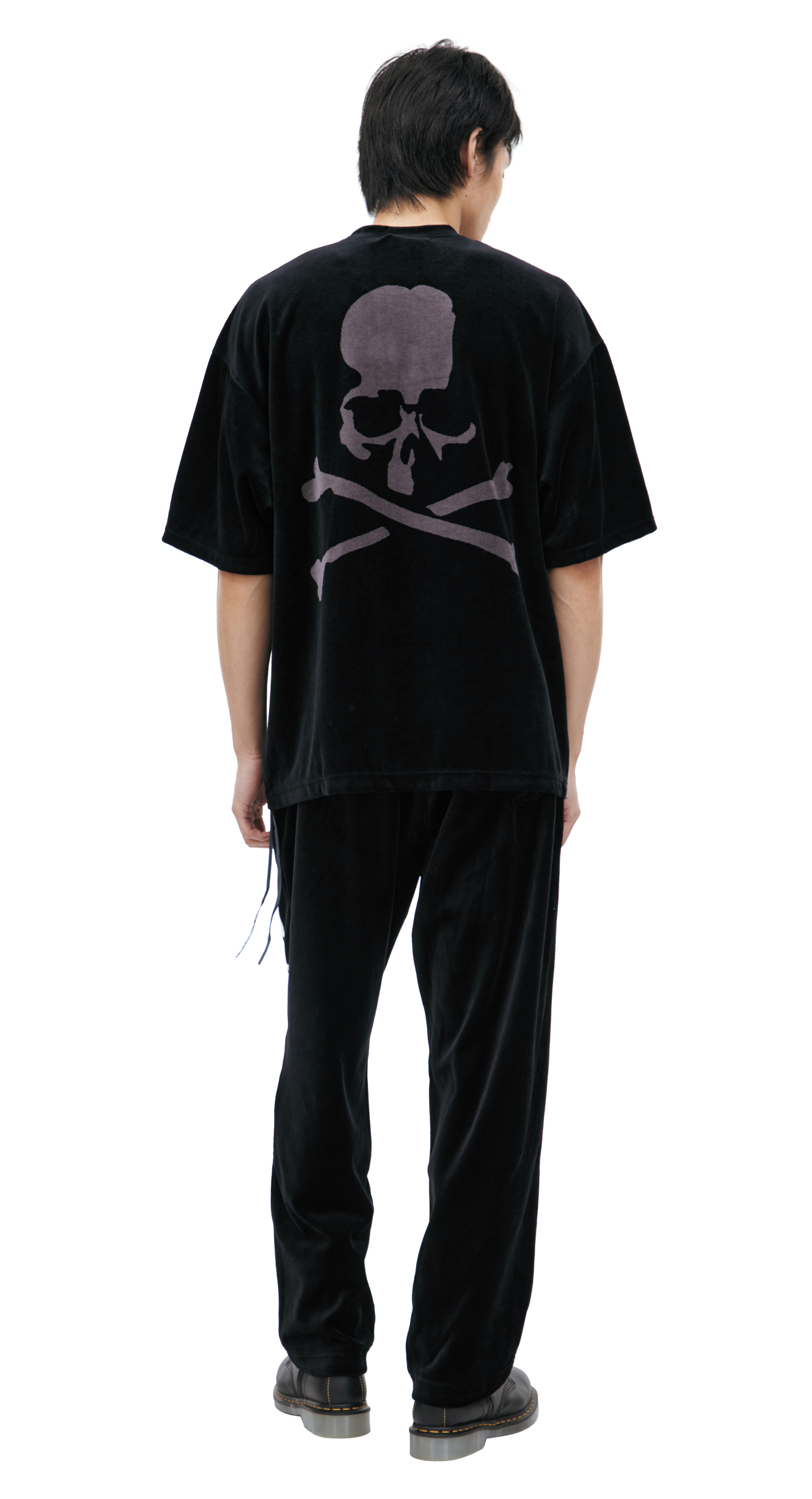 Mastermind WORLD Velour logo T-shirt