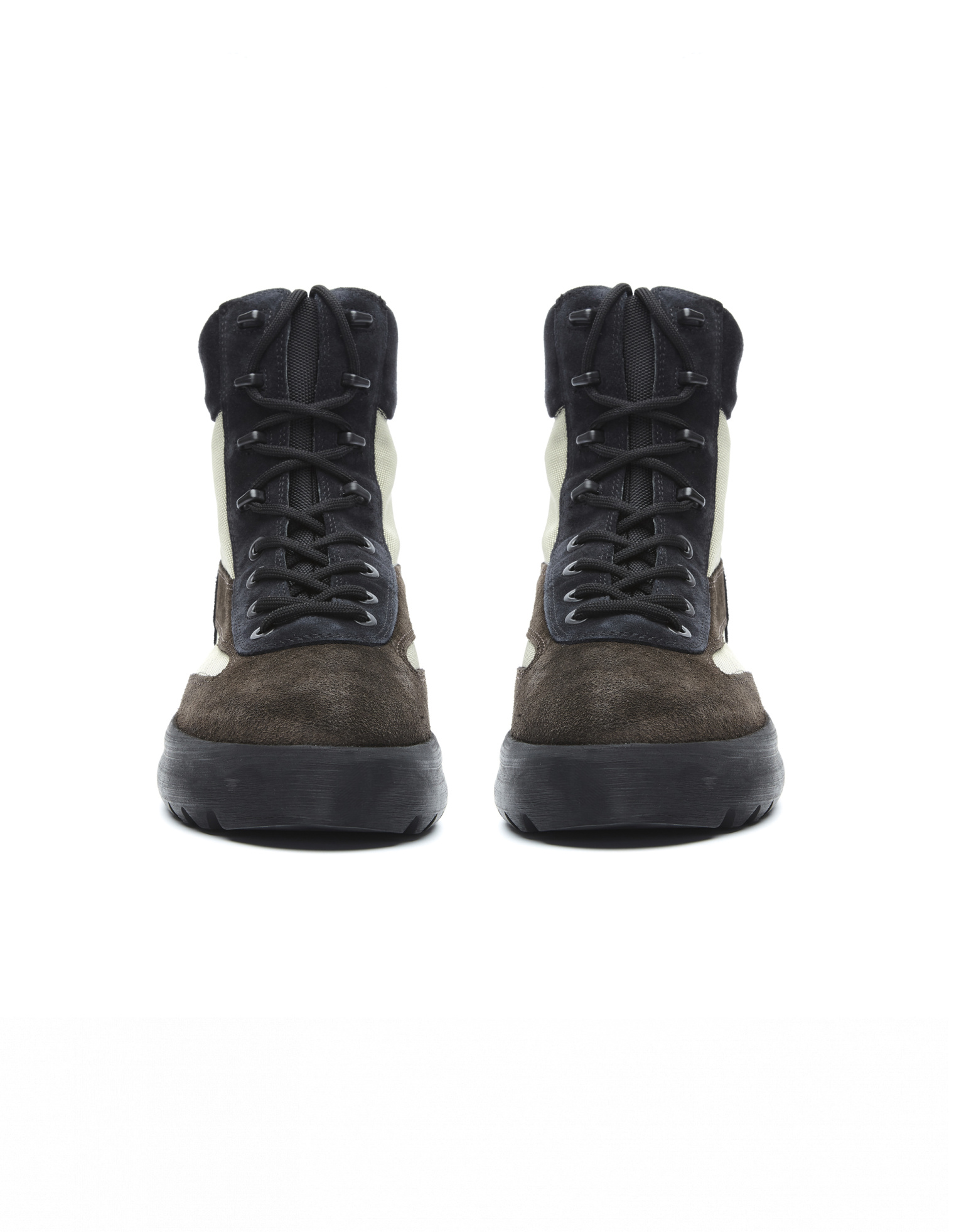 Yeezy Suede and Nylon Military Boots