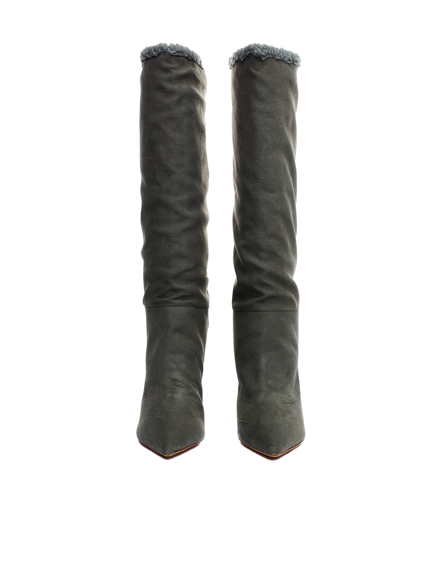 Yeezy Season 7 Green Knee-high Booties