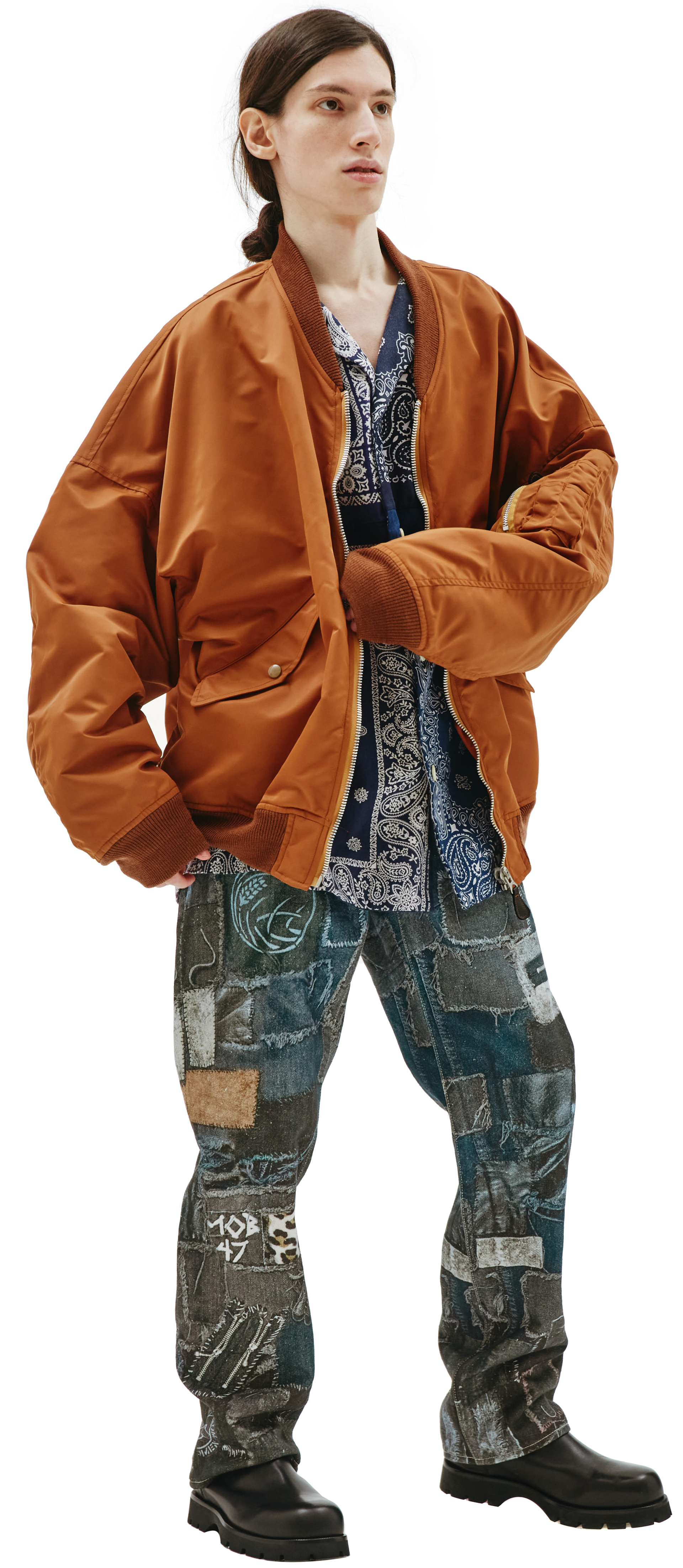 Doublet Onion Vegetable Dyed MA-1 Bomber