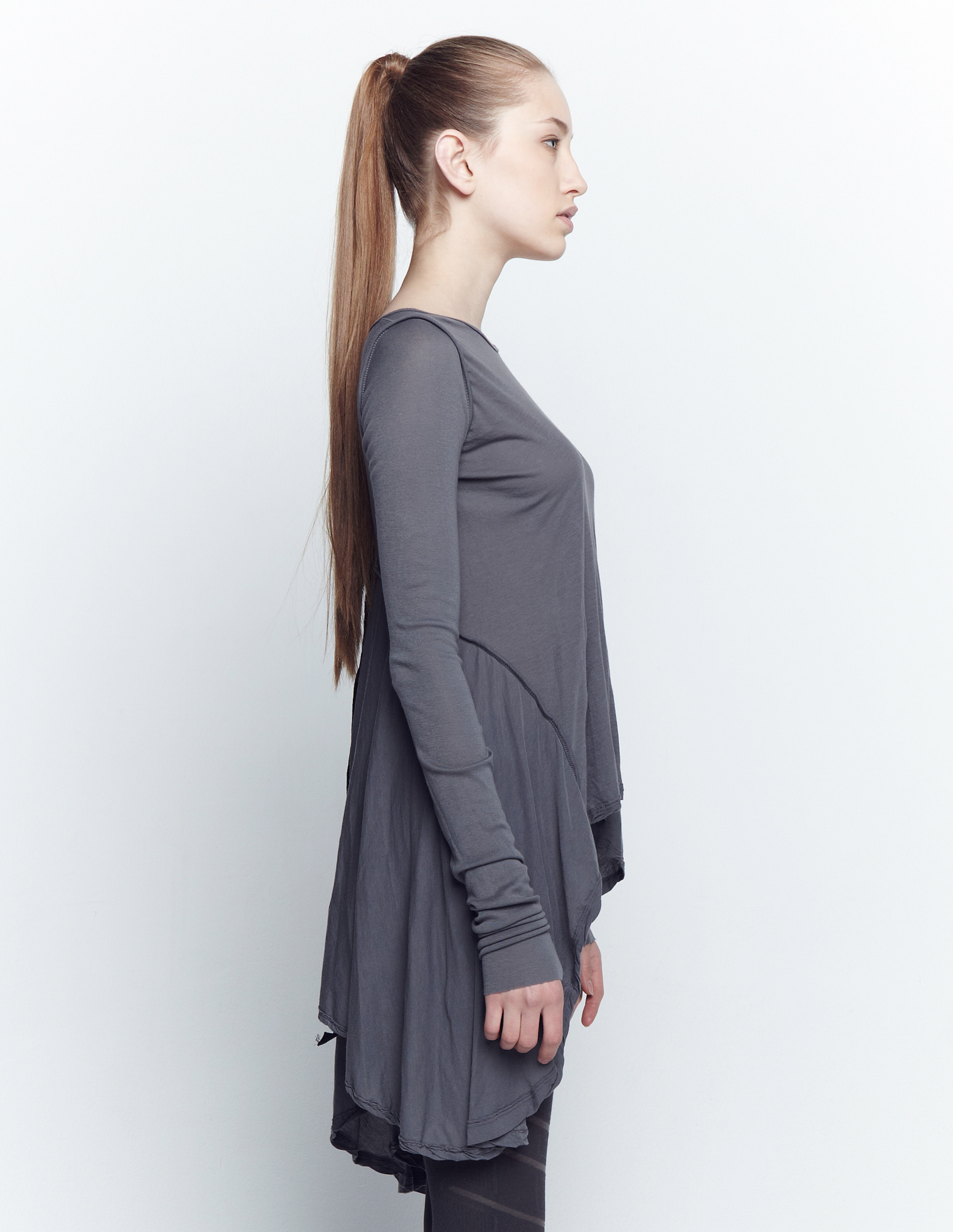 DRKSHDW by Rick Owens Asymmetric long sleeve shirt