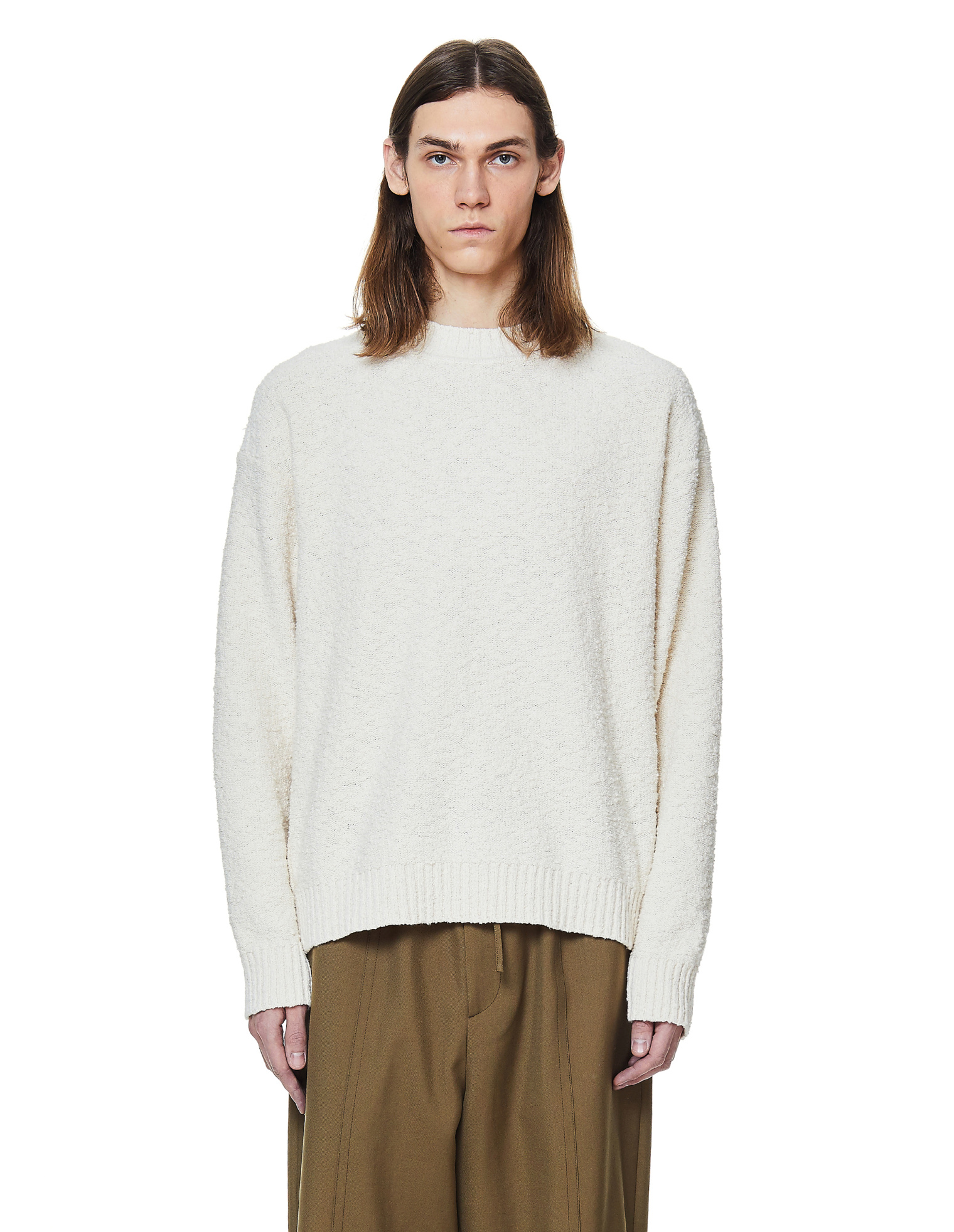 Jil Sander Джемпер из фактурного хлопка